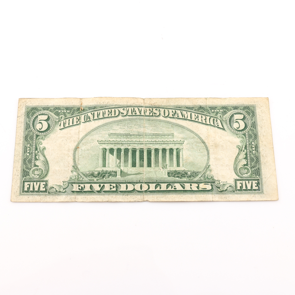 Group of Four U.S. Currency Notes