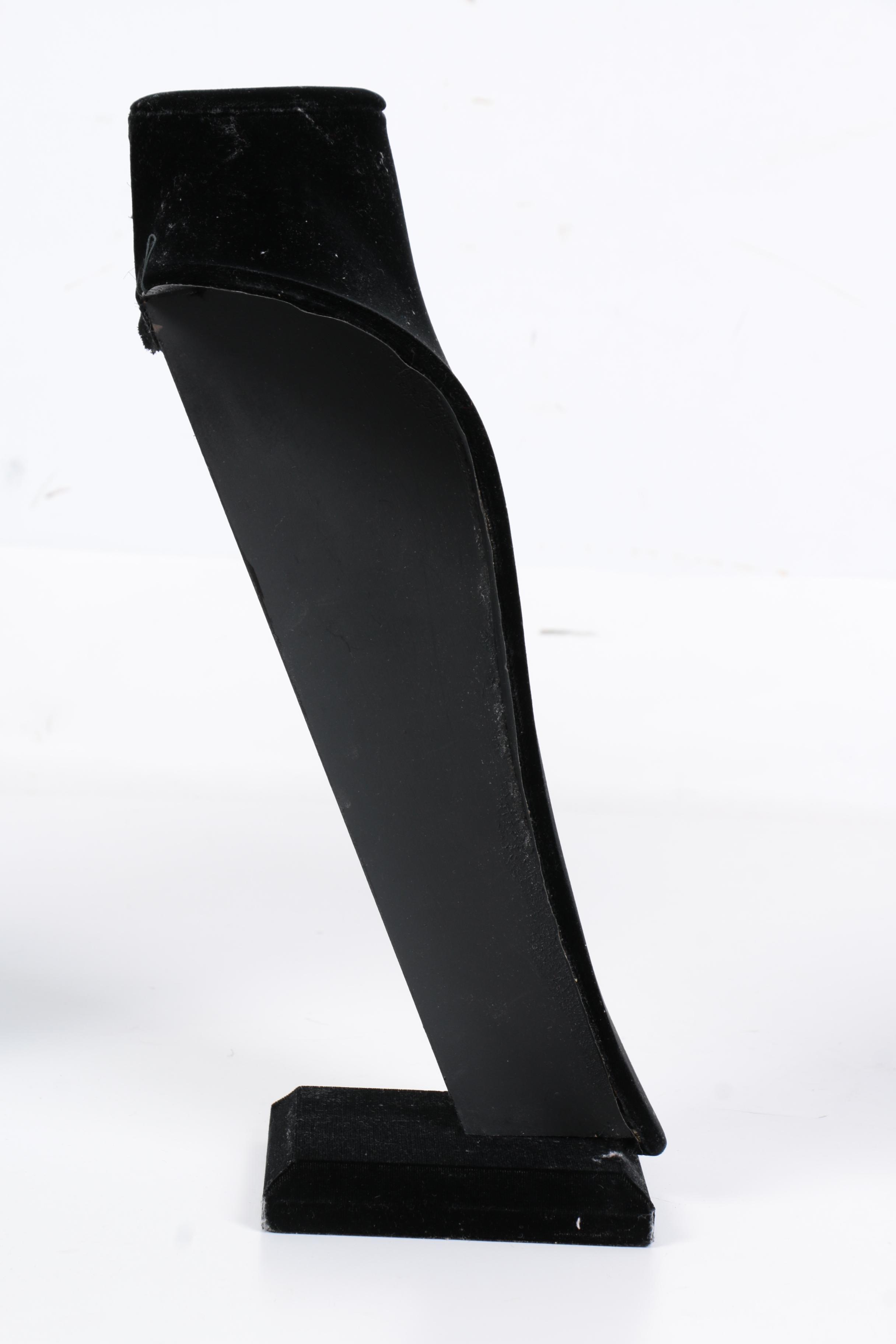 Assorted Black Velvet Necklace Displays and Ring Display