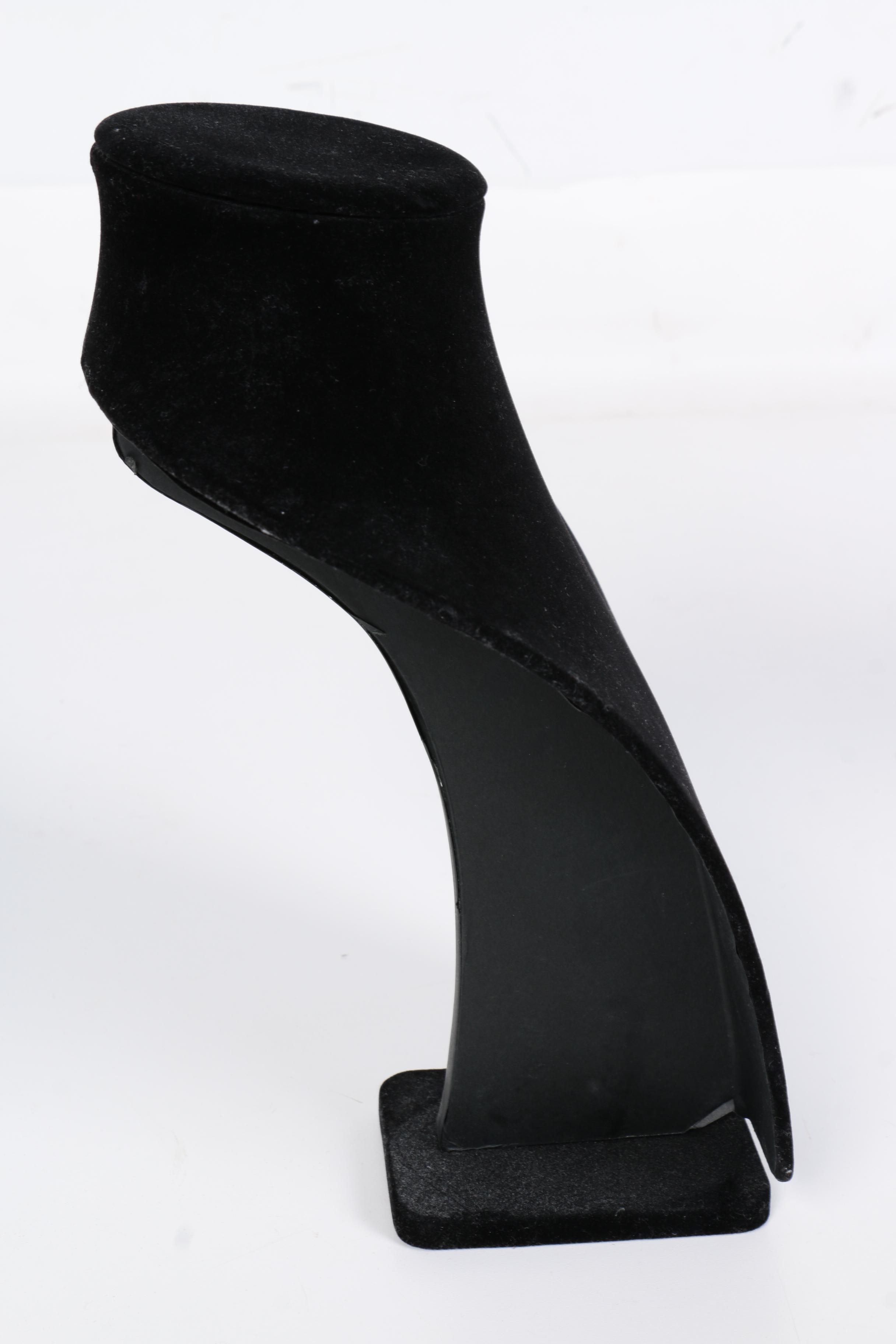 Assorted Black Velvet Necklace Displays and Ring Display