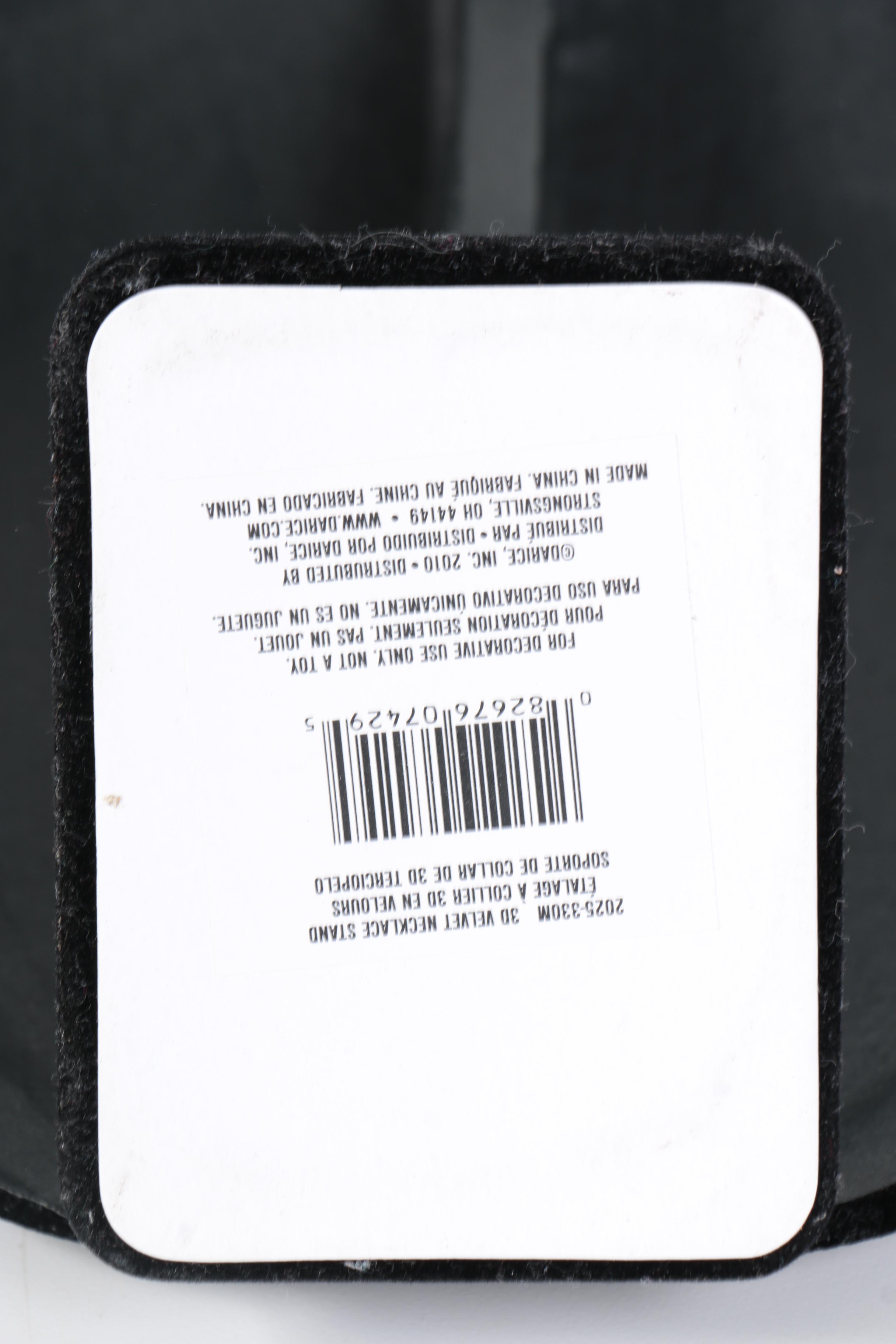 Assorted Black Velvet Necklace Displays and Ring Display