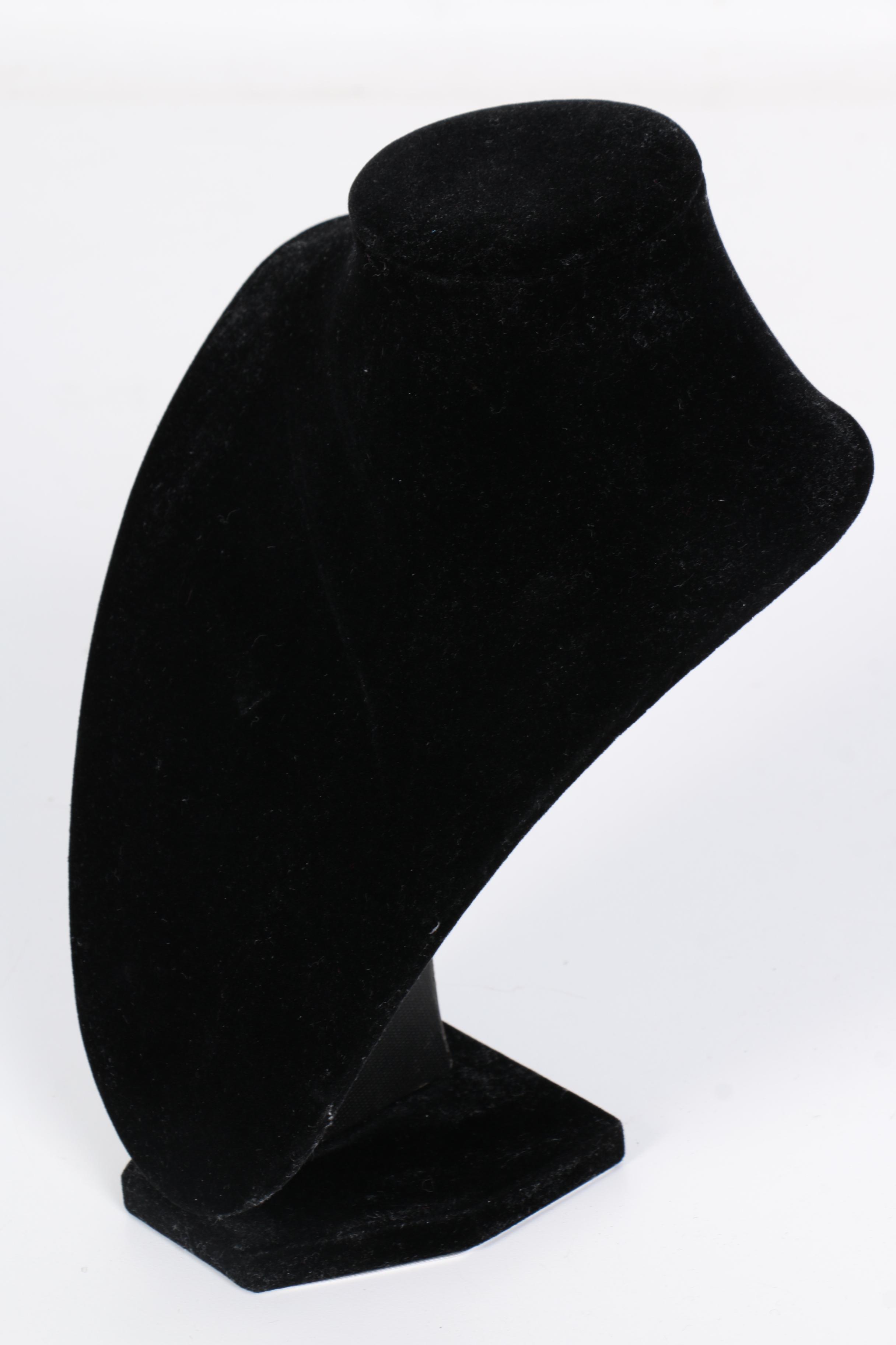 Assorted Black Velvet Necklace Displays and Ring Display