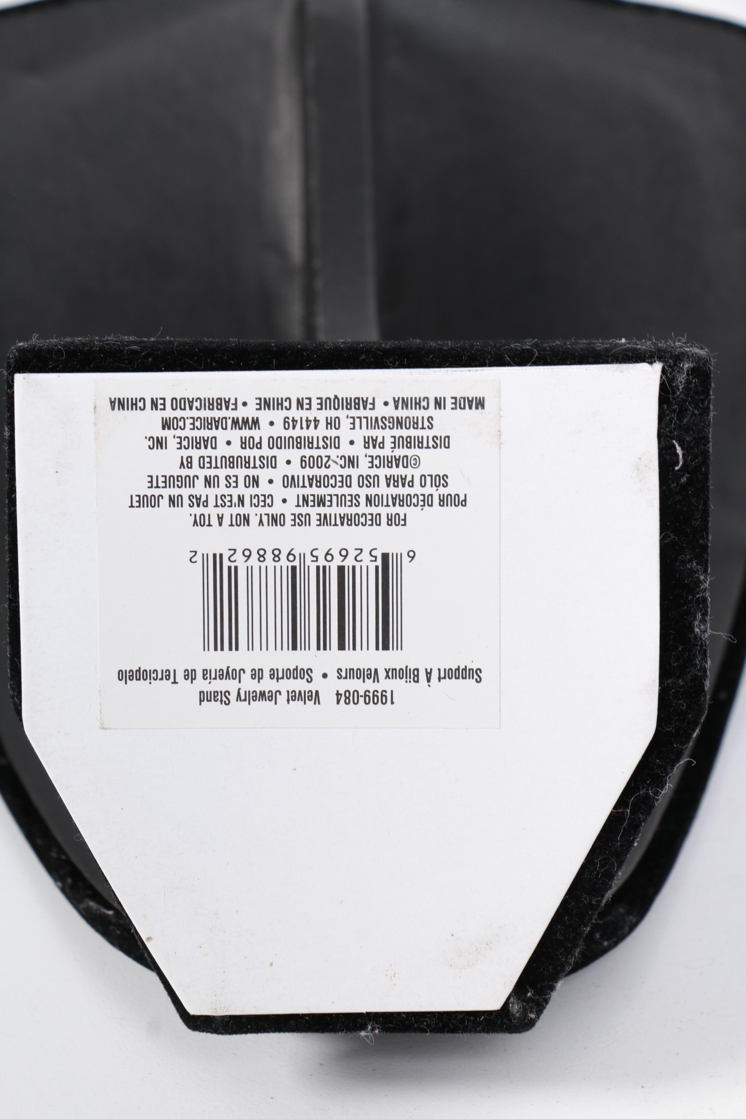 Assorted Black Velvet Necklace Displays and Ring Display