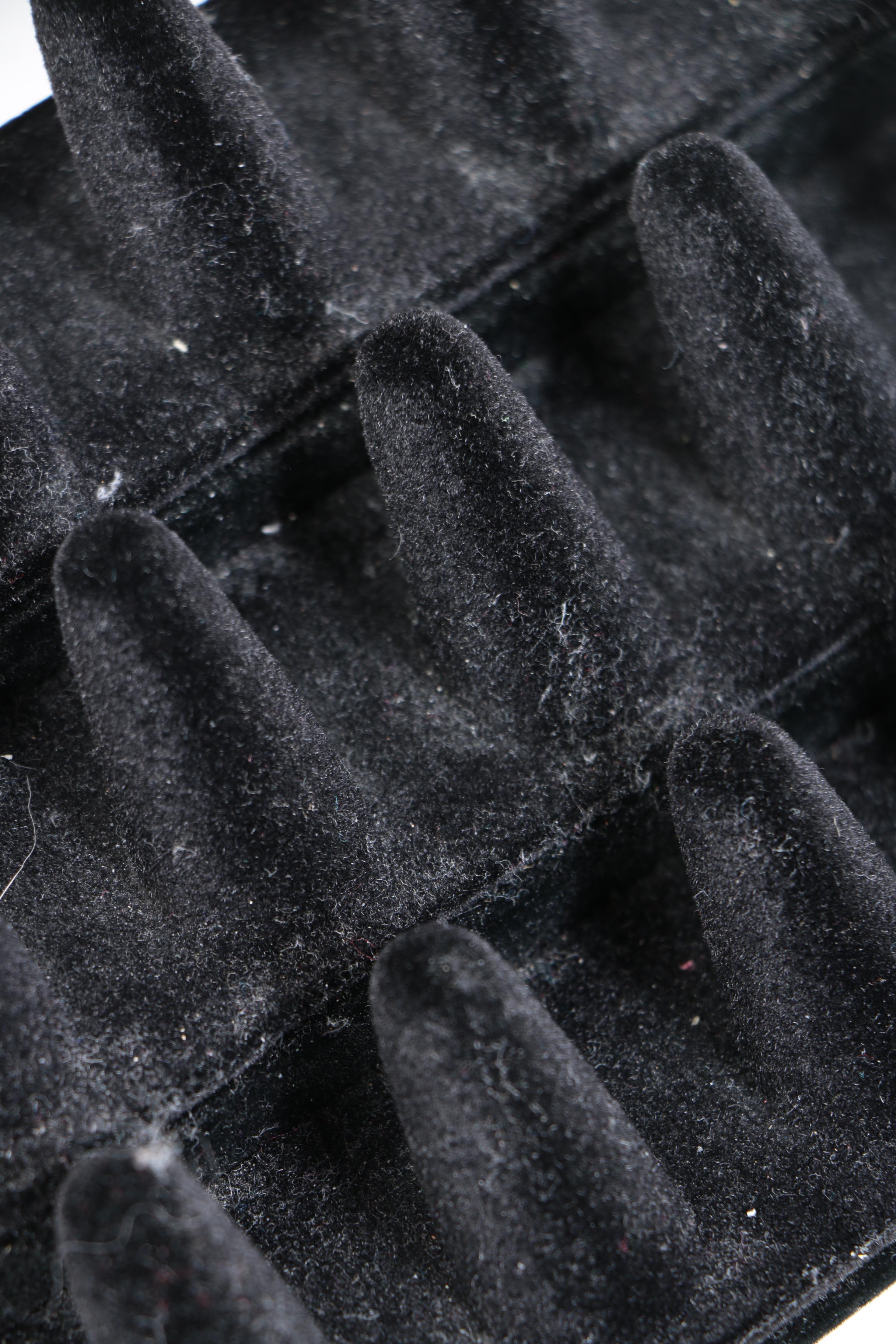 Assorted Black Velvet Necklace Displays and Ring Display