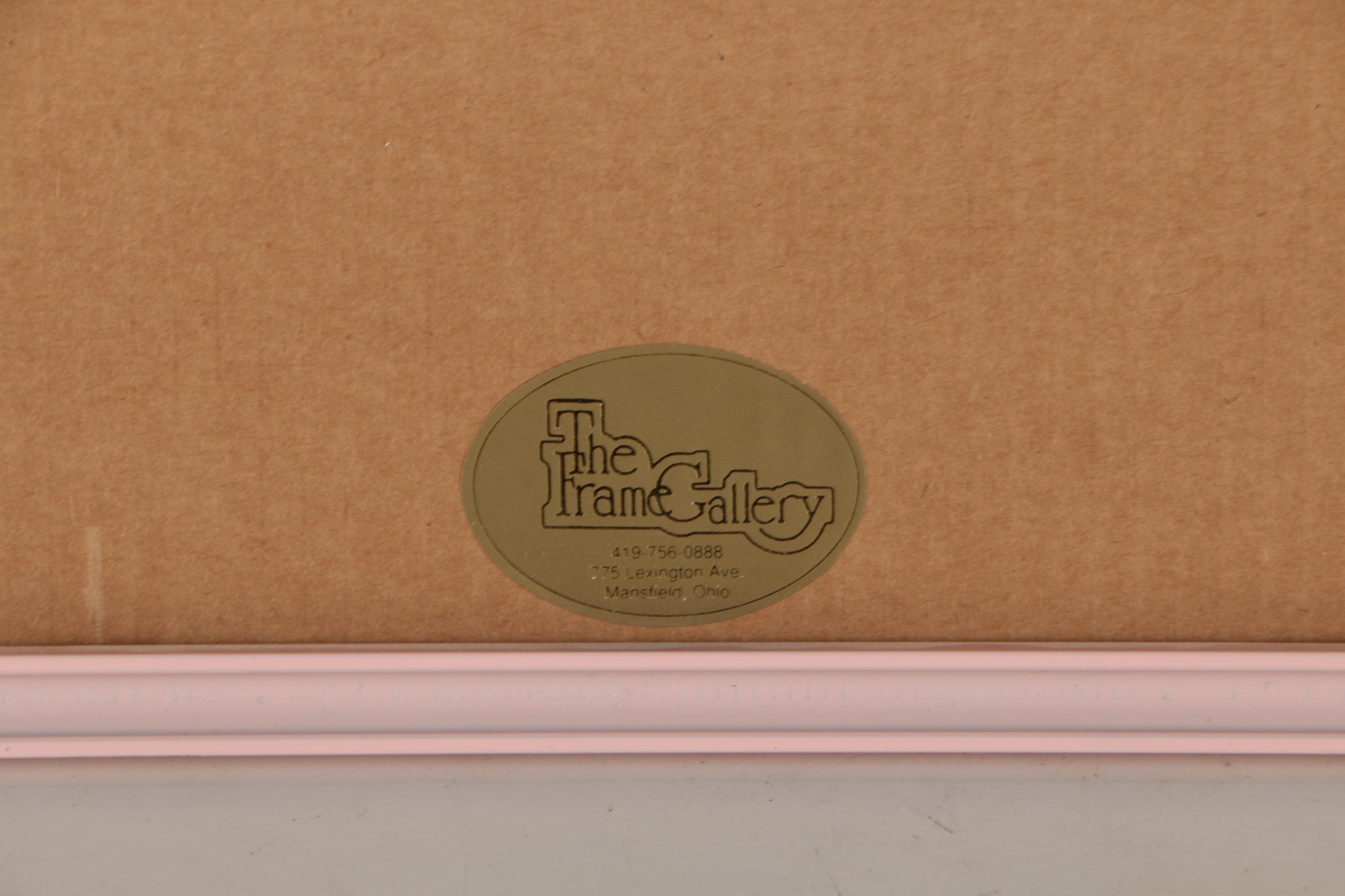 Judith Cummings Hand-Colored Lithograph "Battery Carriage House, Charleston"