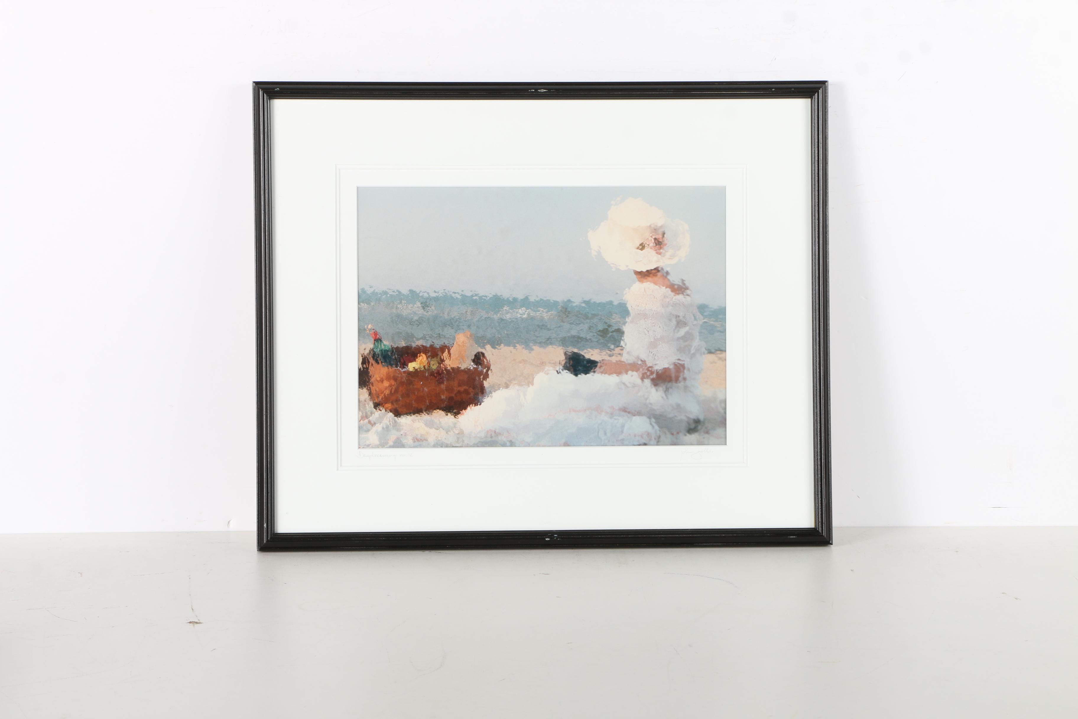 Signed Giclee Prints of a Woman on a Beach
