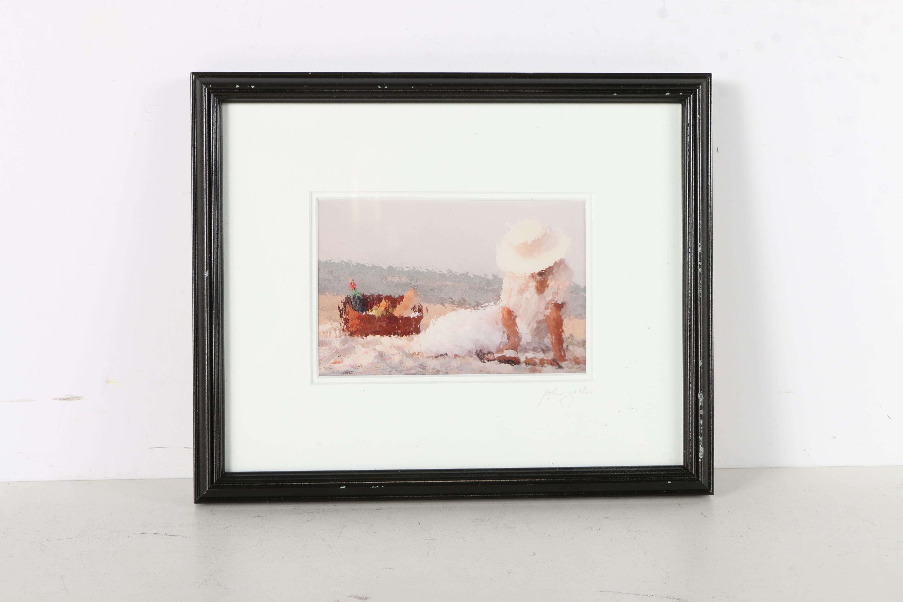 Signed Giclee Prints of a Woman on a Beach