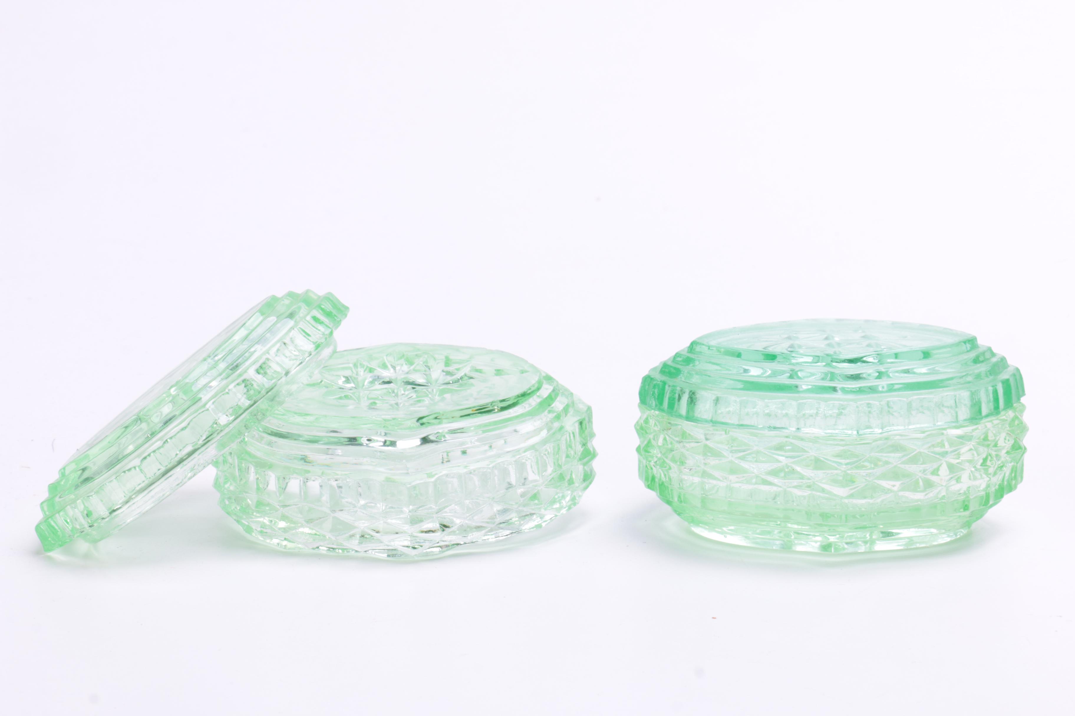 Green Glass Home Decor and Tableware