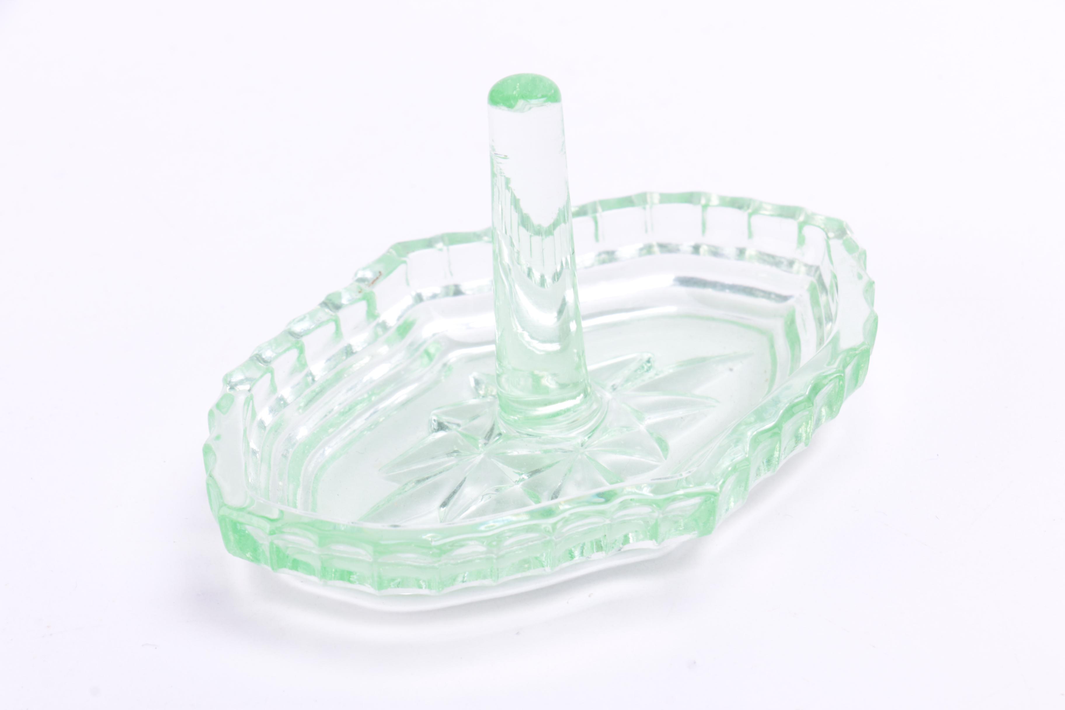 Green Glass Home Decor and Tableware