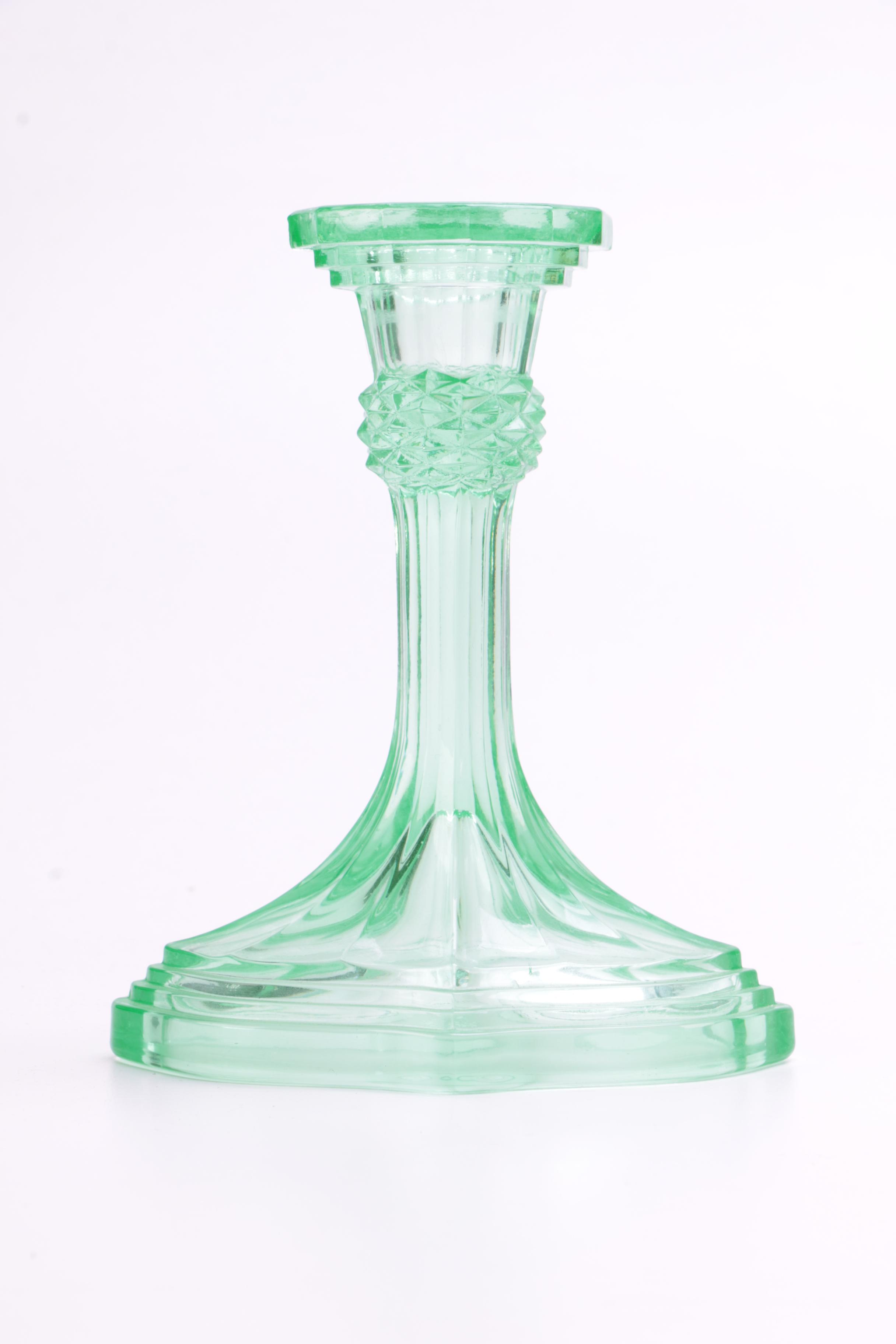 Green Glass Home Decor and Tableware