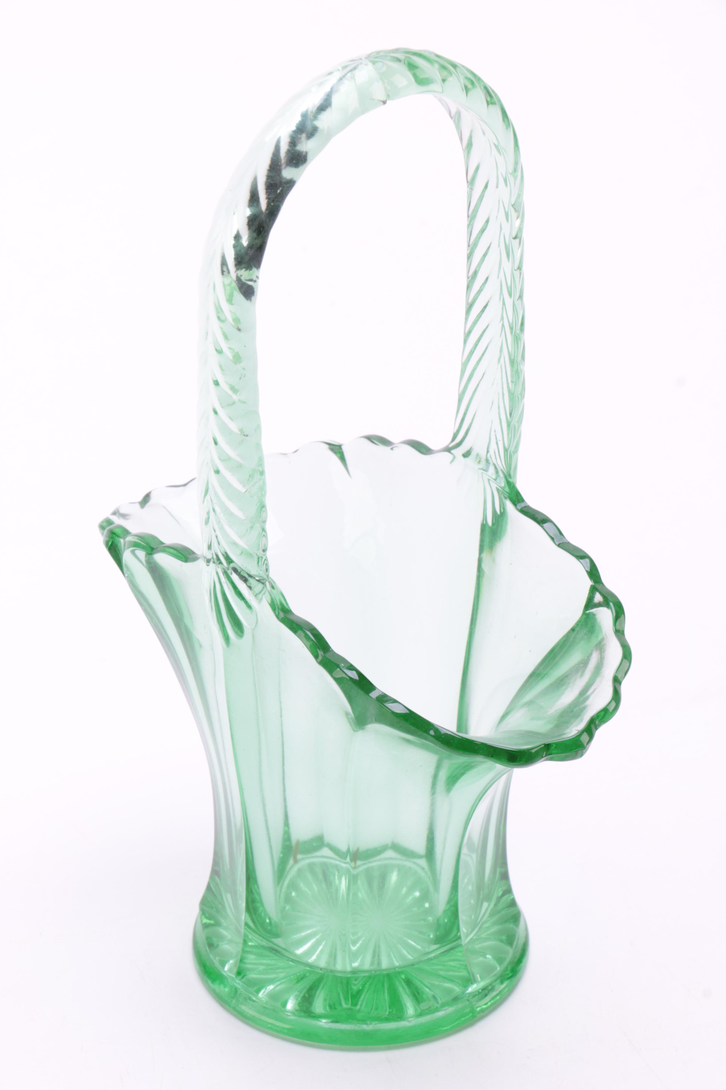 Green Glass Home Decor and Tableware