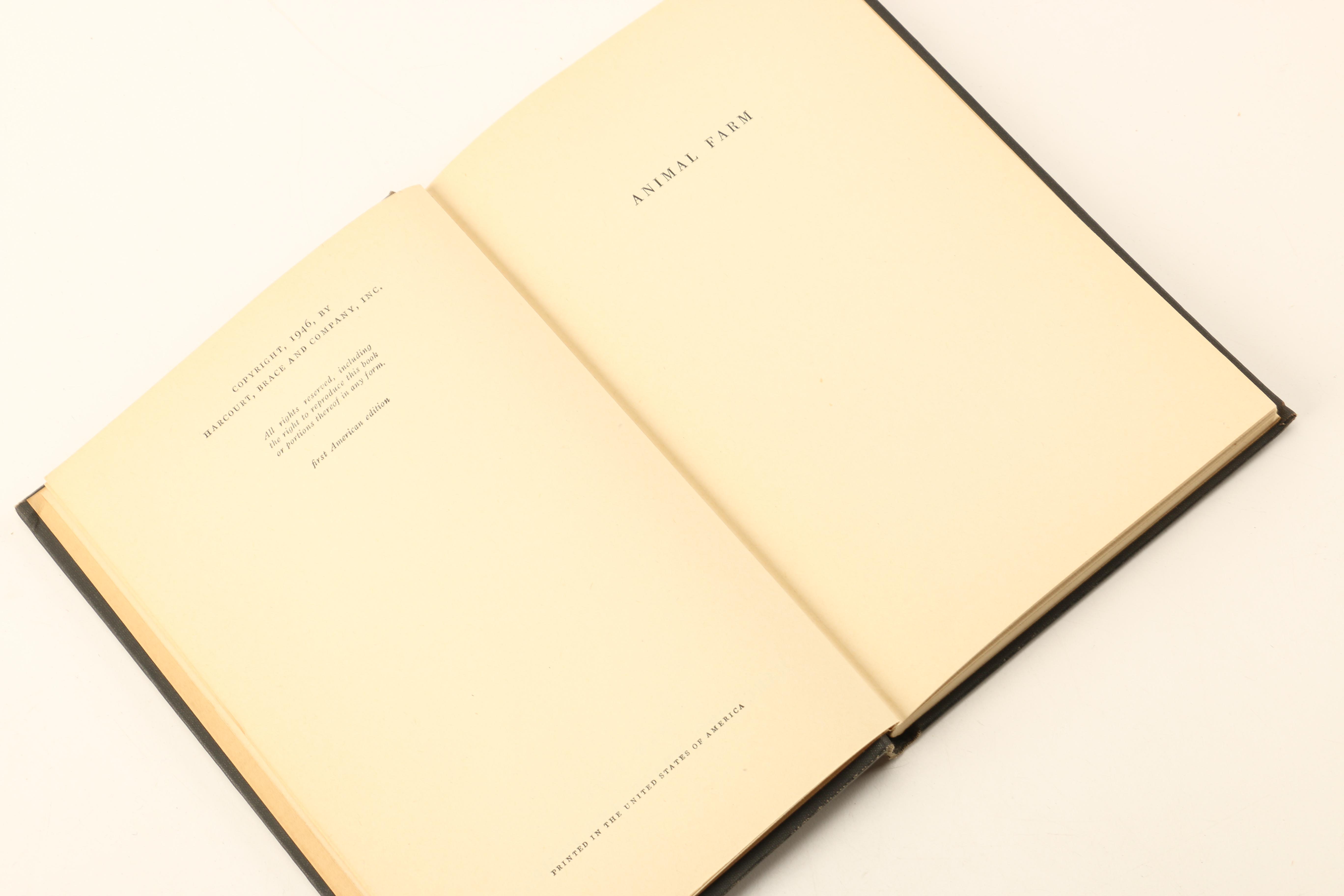 Books Including 1946 First American Edition "Animal Farm" by George Orwell