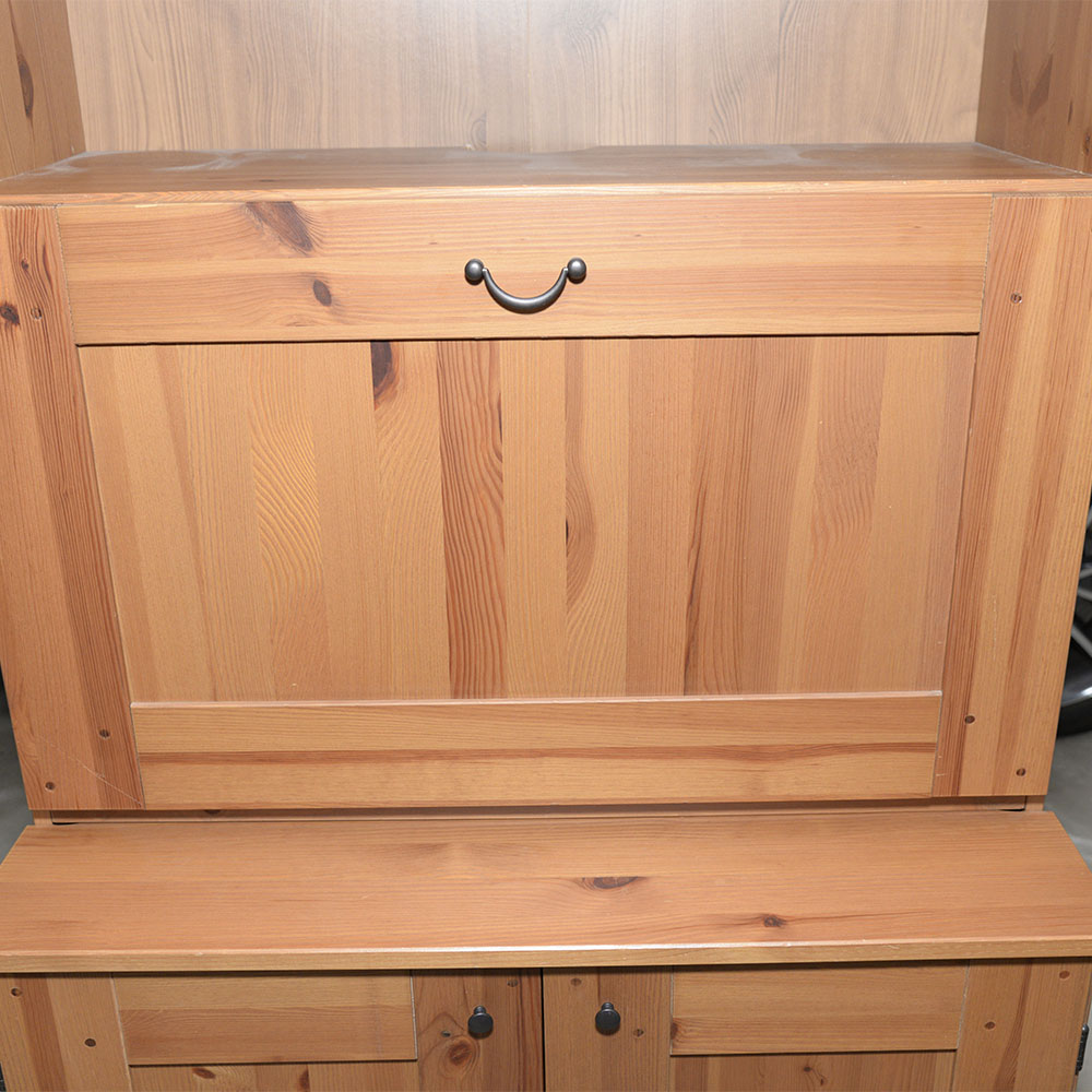 Pine Fall-Front Secretary Bookshelf