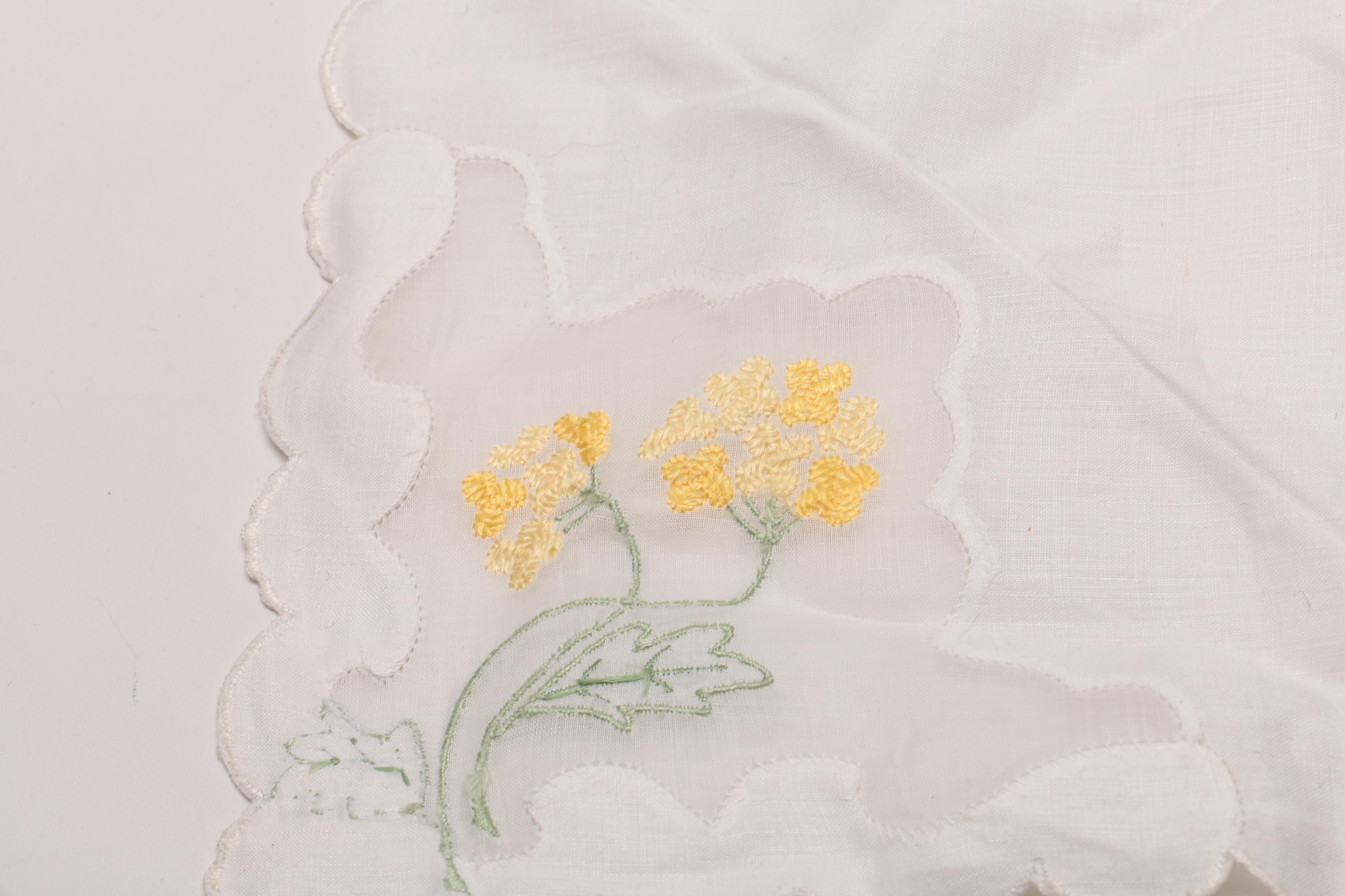 Vintage Embroidered Tapestry Handbag, Gloves and Kerchief