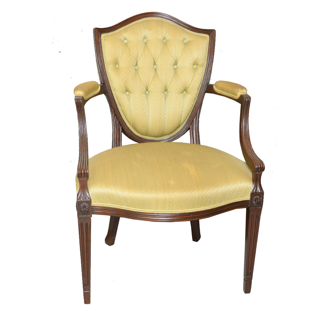 Federal Style Shield-Backed Occasional Chair