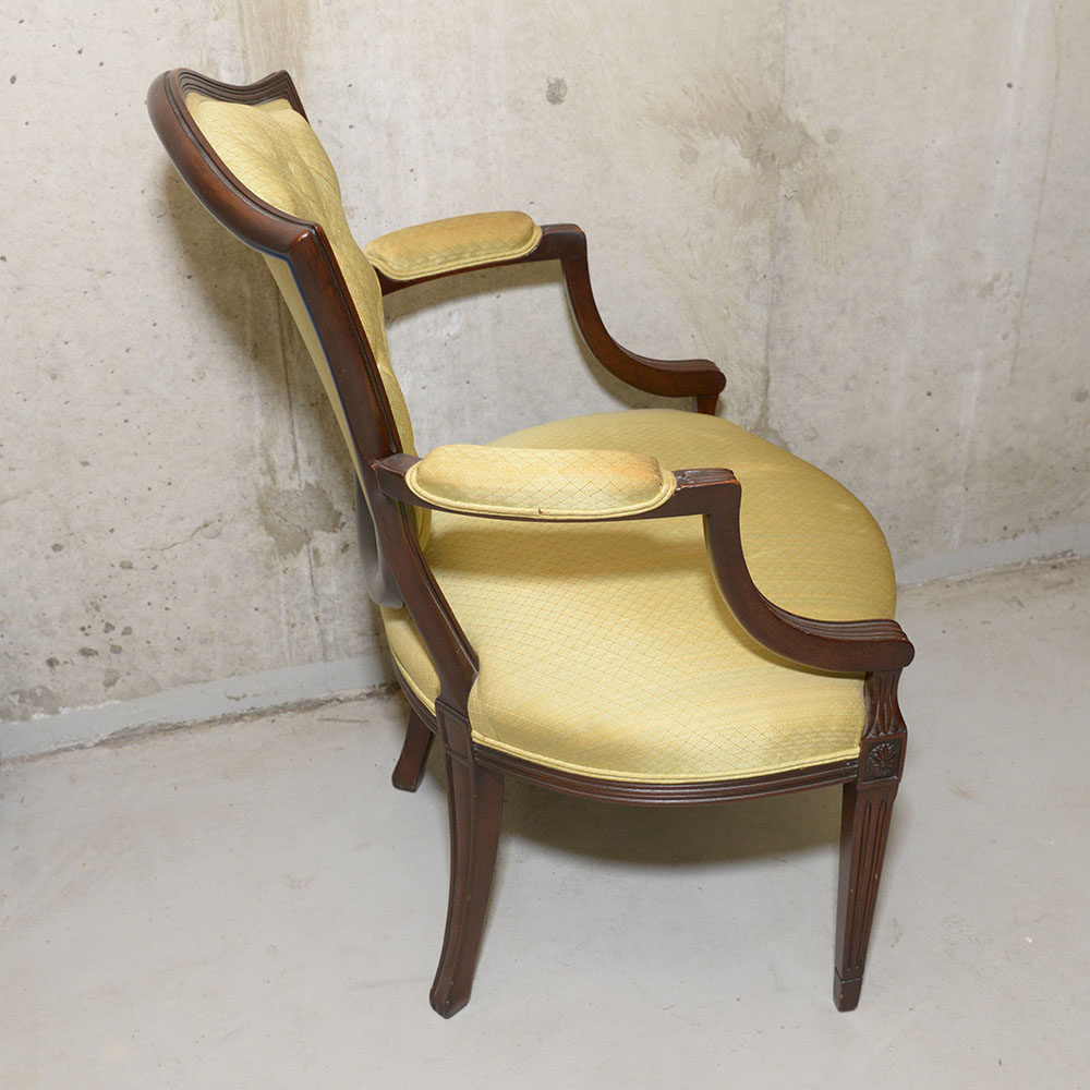 Federal Style Shield-Backed Occasional Chair