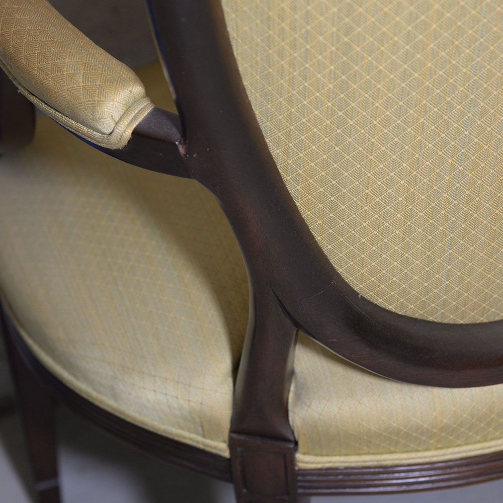 Federal Style Shield-Backed Occasional Chair