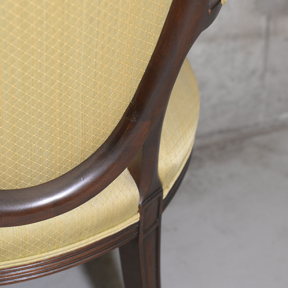 Federal Style Shield-Backed Occasional Chair