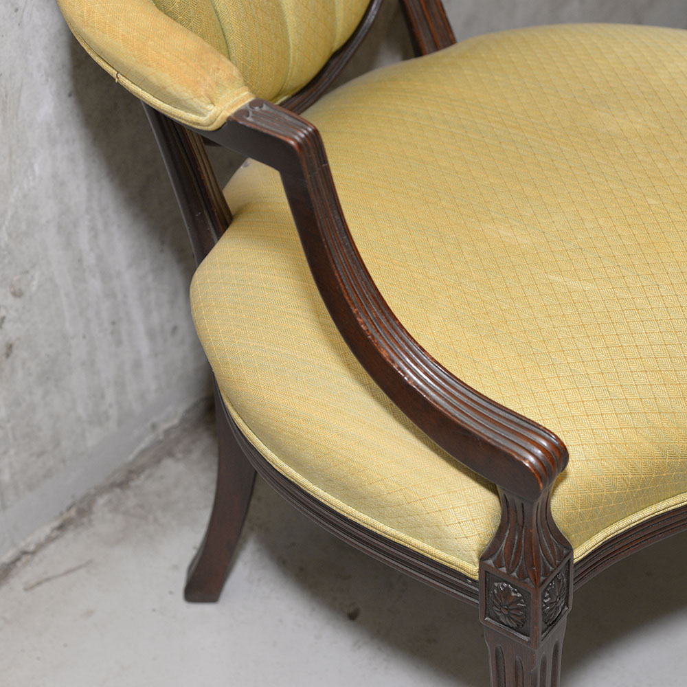 Federal Style Shield-Backed Occasional Chair