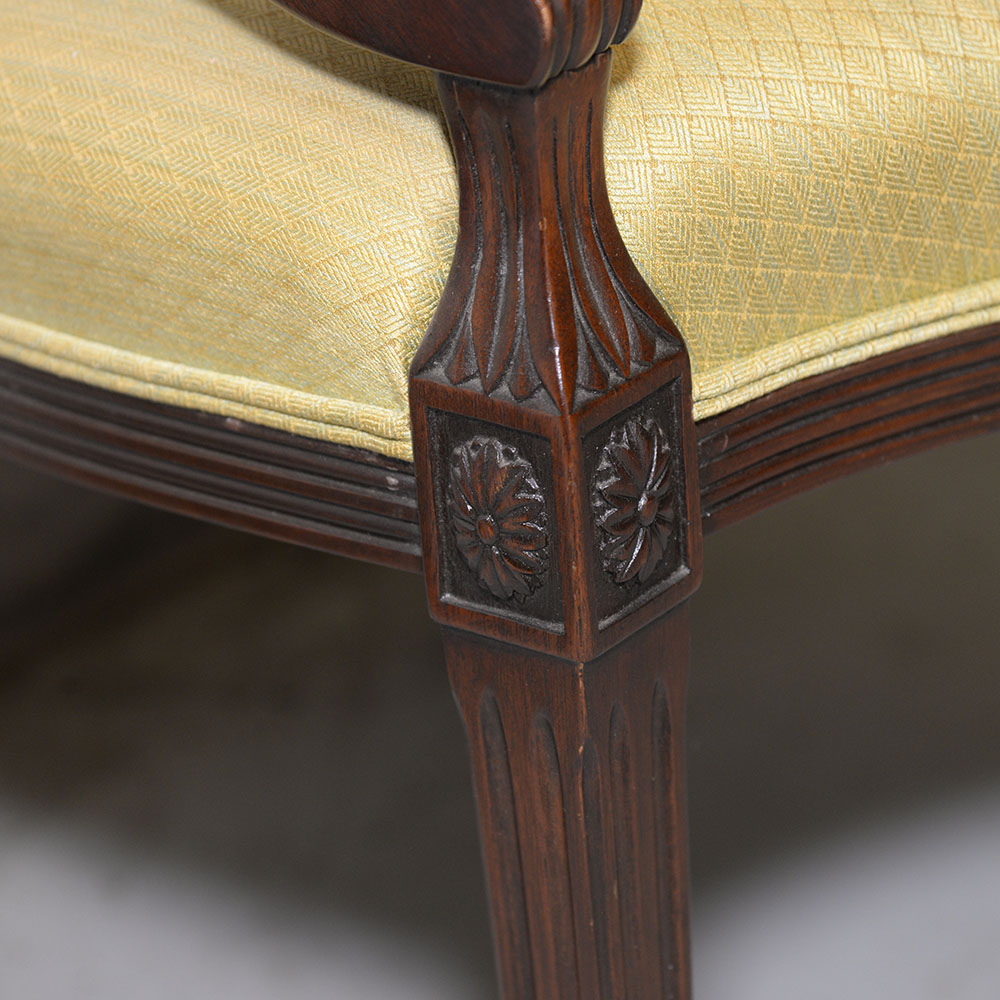 Federal Style Shield-Backed Occasional Chair