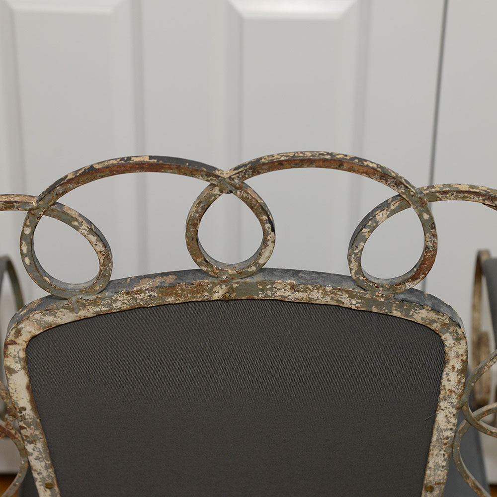 Wrought Iron Louis XV Style Armchair