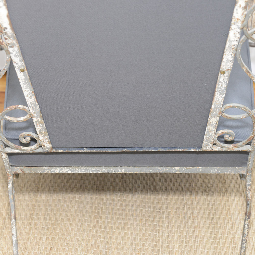 Wrought Iron Louis XV Style Armchair