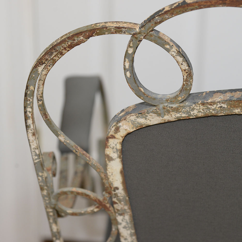 Wrought Iron Louis XV Style Armchair