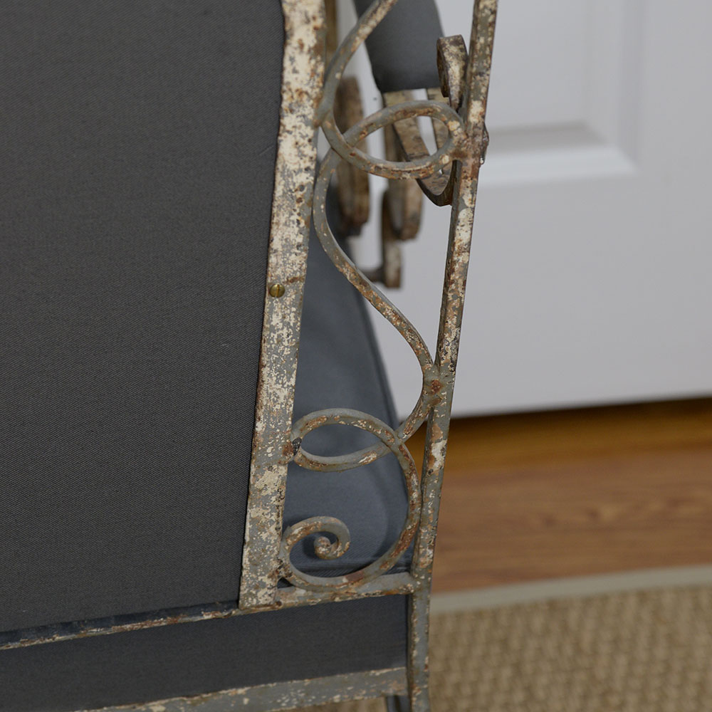 Wrought Iron Louis XV Style Armchair