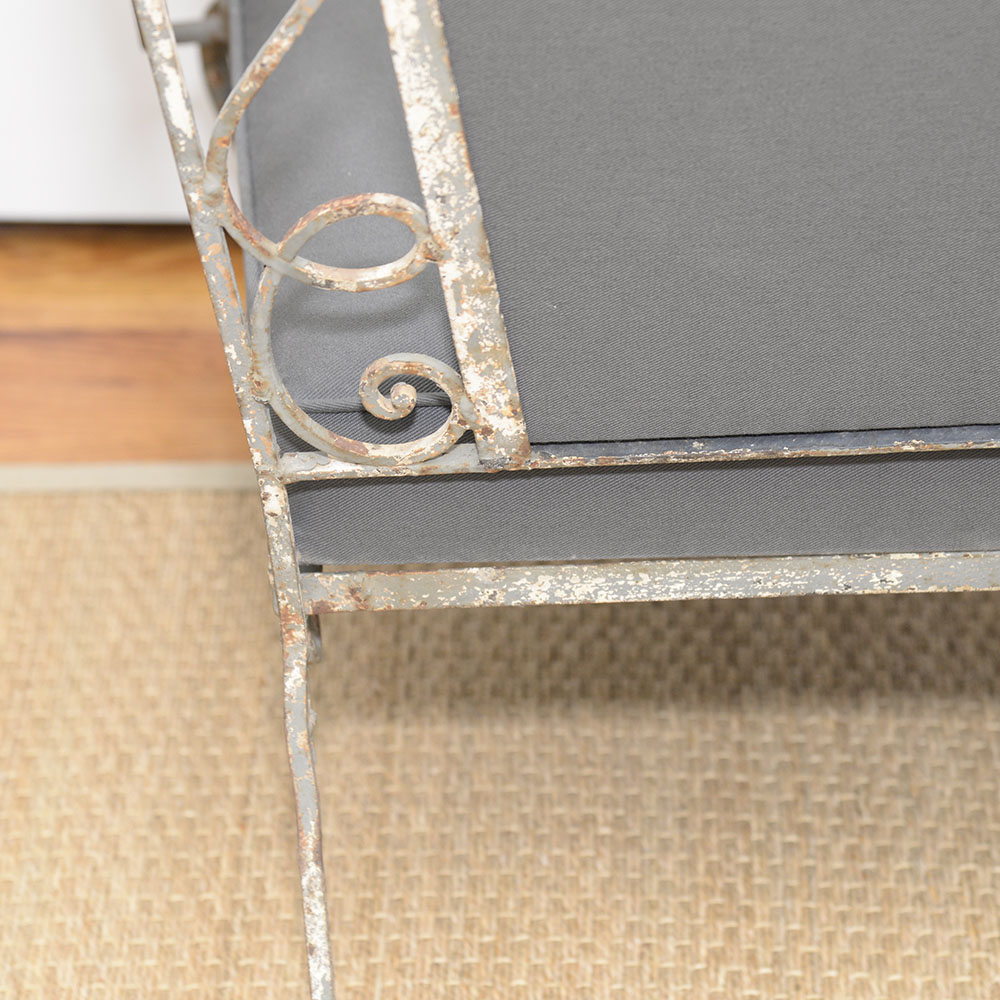 Wrought Iron Louis XV Style Armchair