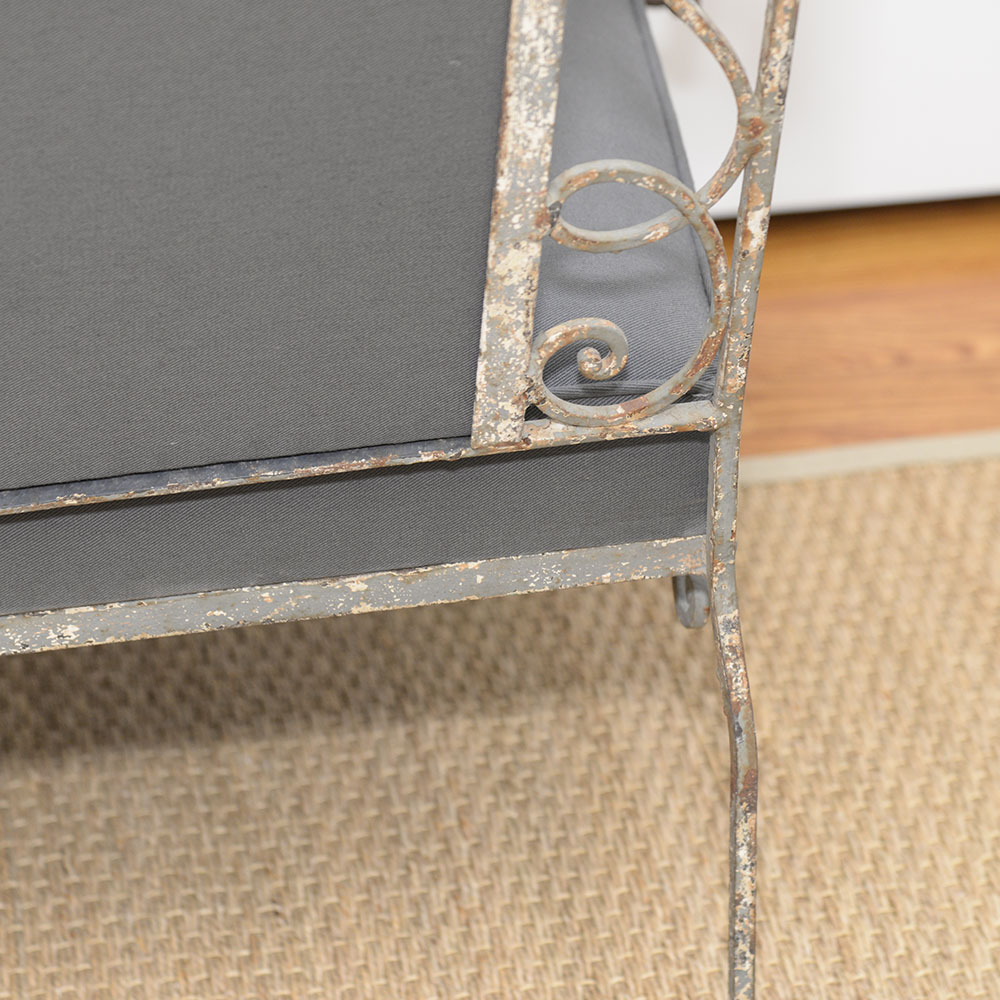 Wrought Iron Louis XV Style Armchair