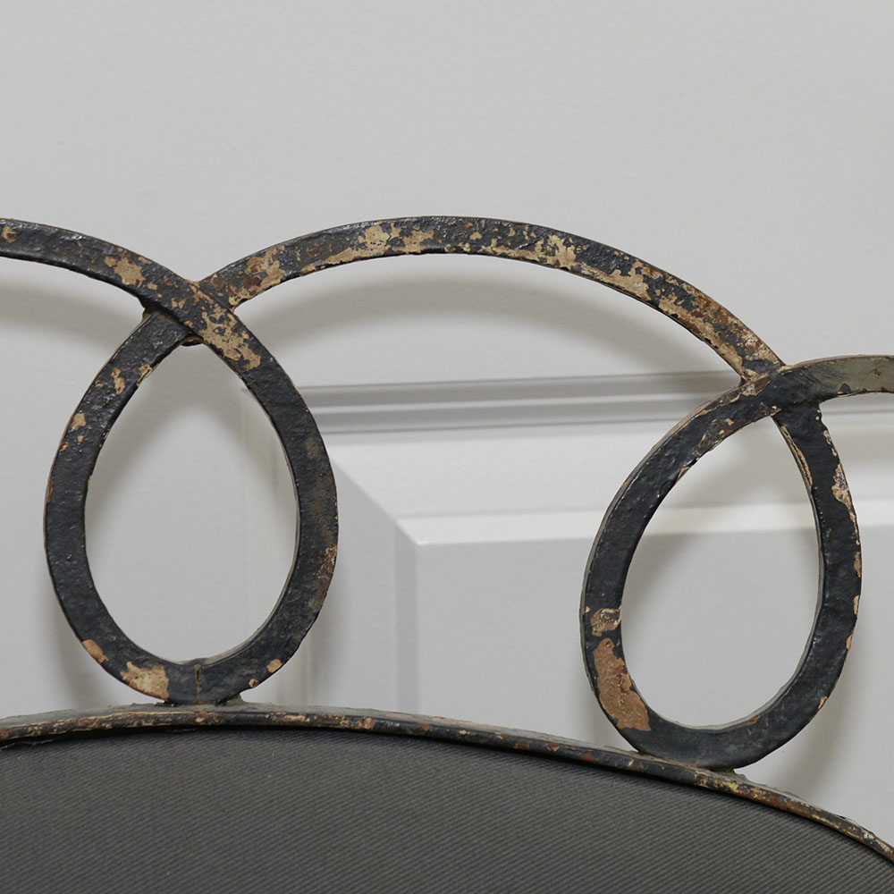 Wrought Iron Louis XV Style Armchair