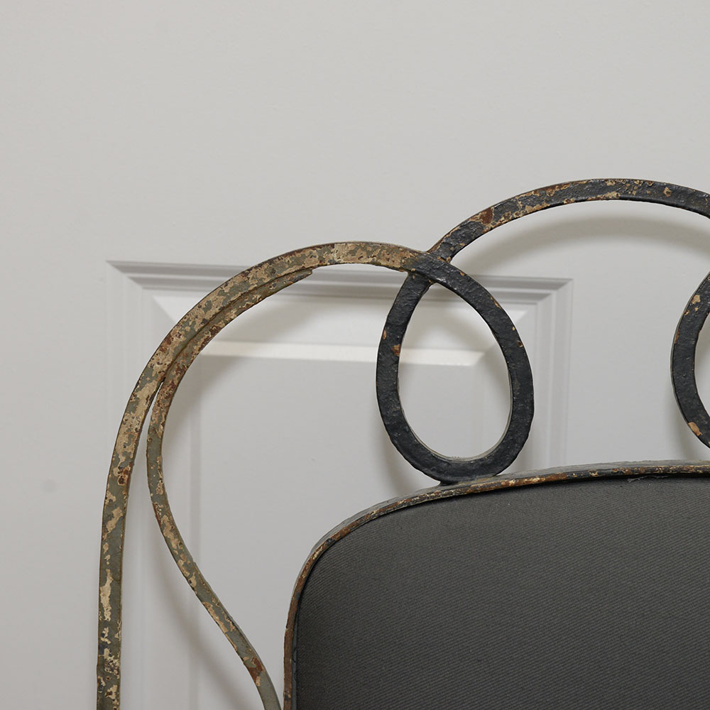 Wrought Iron Louis XV Style Armchair