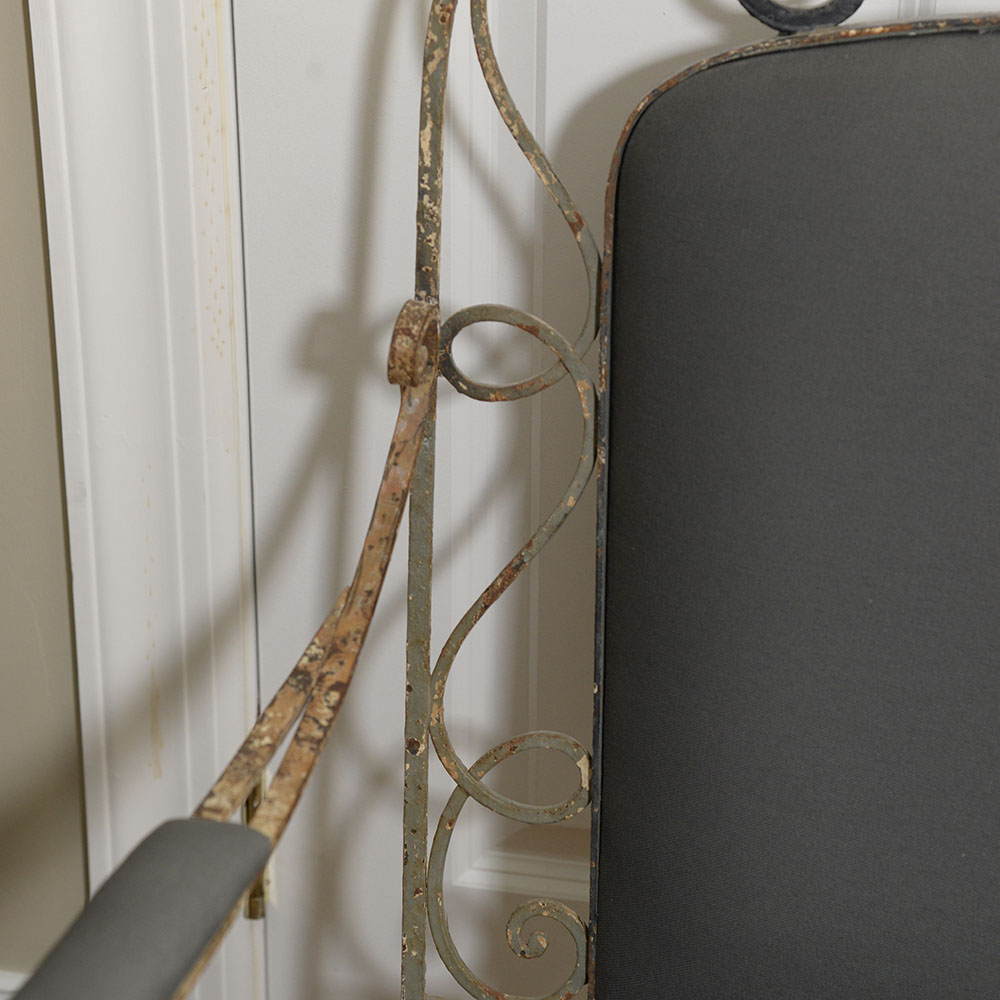 Wrought Iron Louis XV Style Armchair