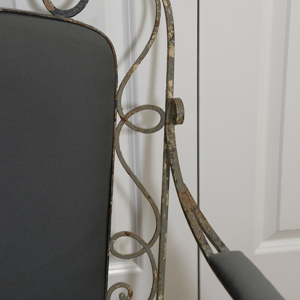 Wrought Iron Louis XV Style Armchair