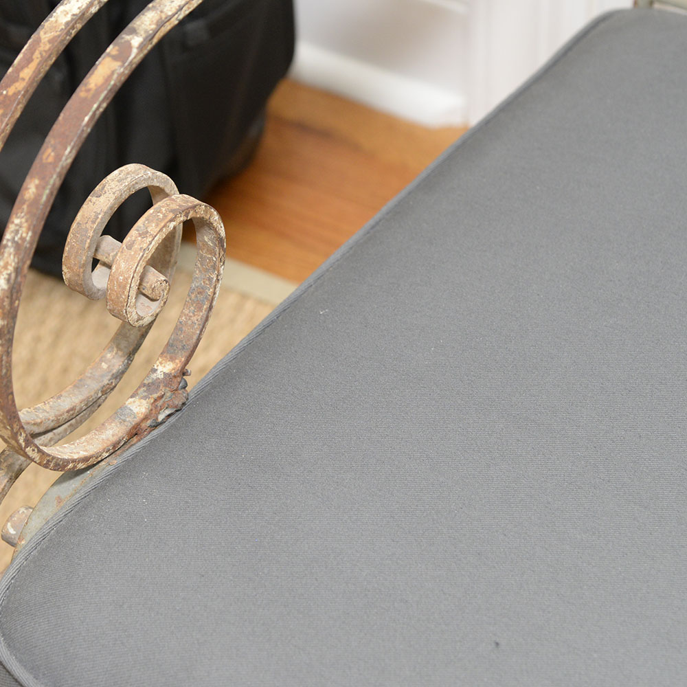 Wrought Iron Louis XV Style Armchair