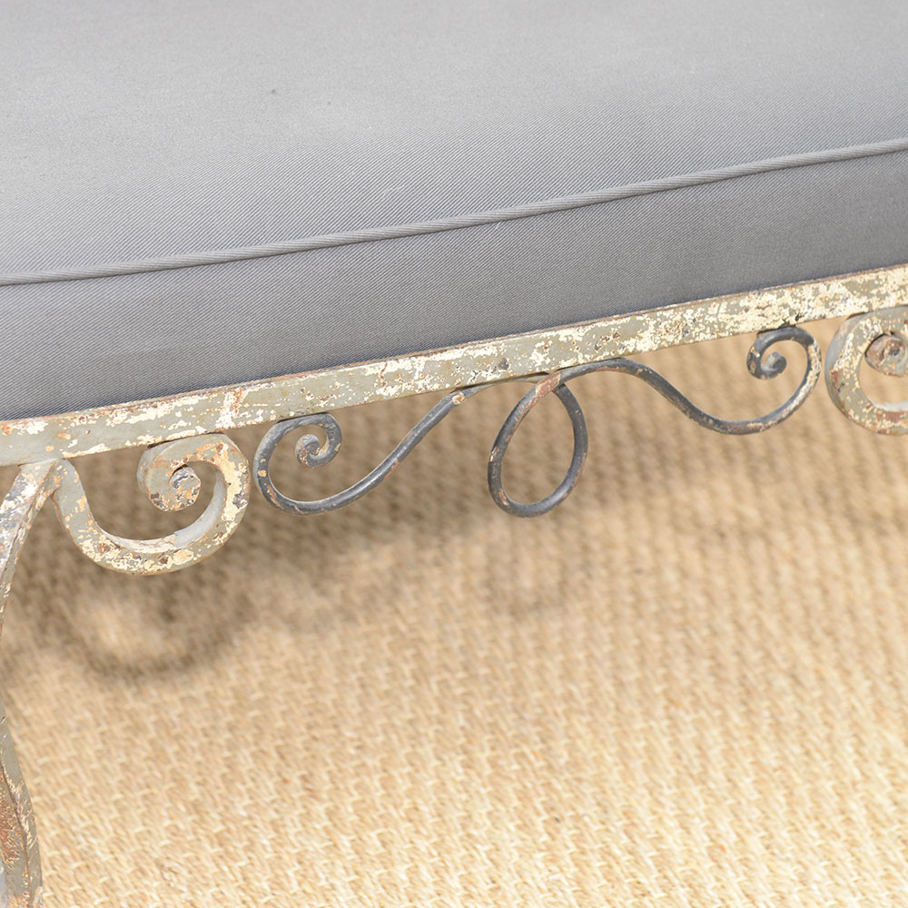 Wrought Iron Louis XV Style Armchair