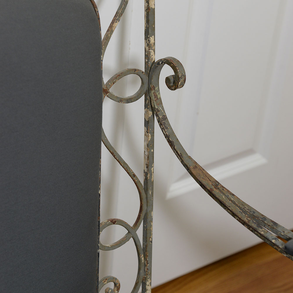 Wrought Iron Louis XV Style Armchair