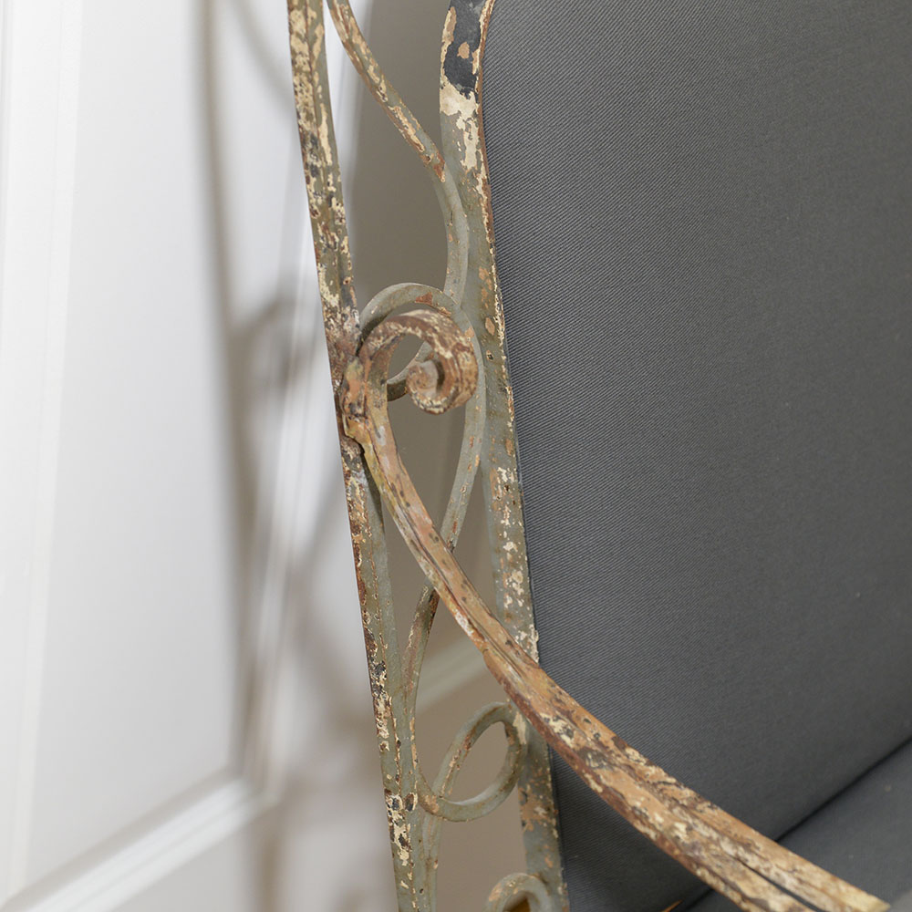 Wrought Iron Louis XV Style Armchair