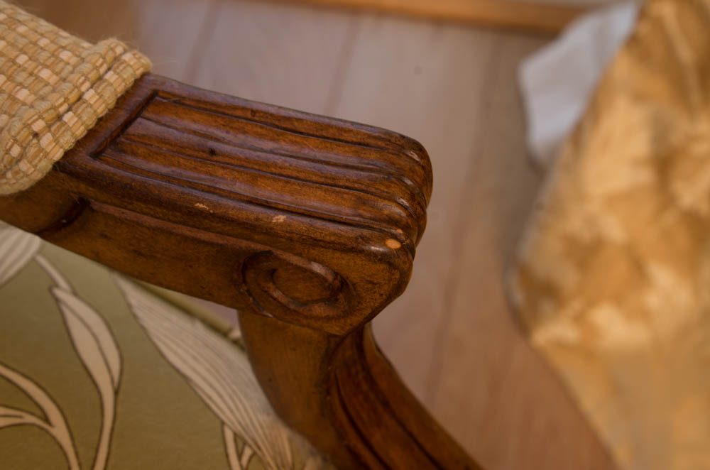 Two French Style Arm Chairs by Robb & Stucky