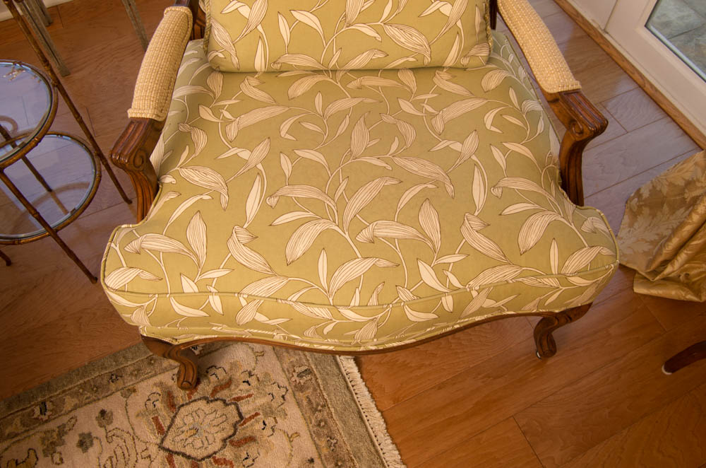 Two French Style Arm Chairs by Robb & Stucky