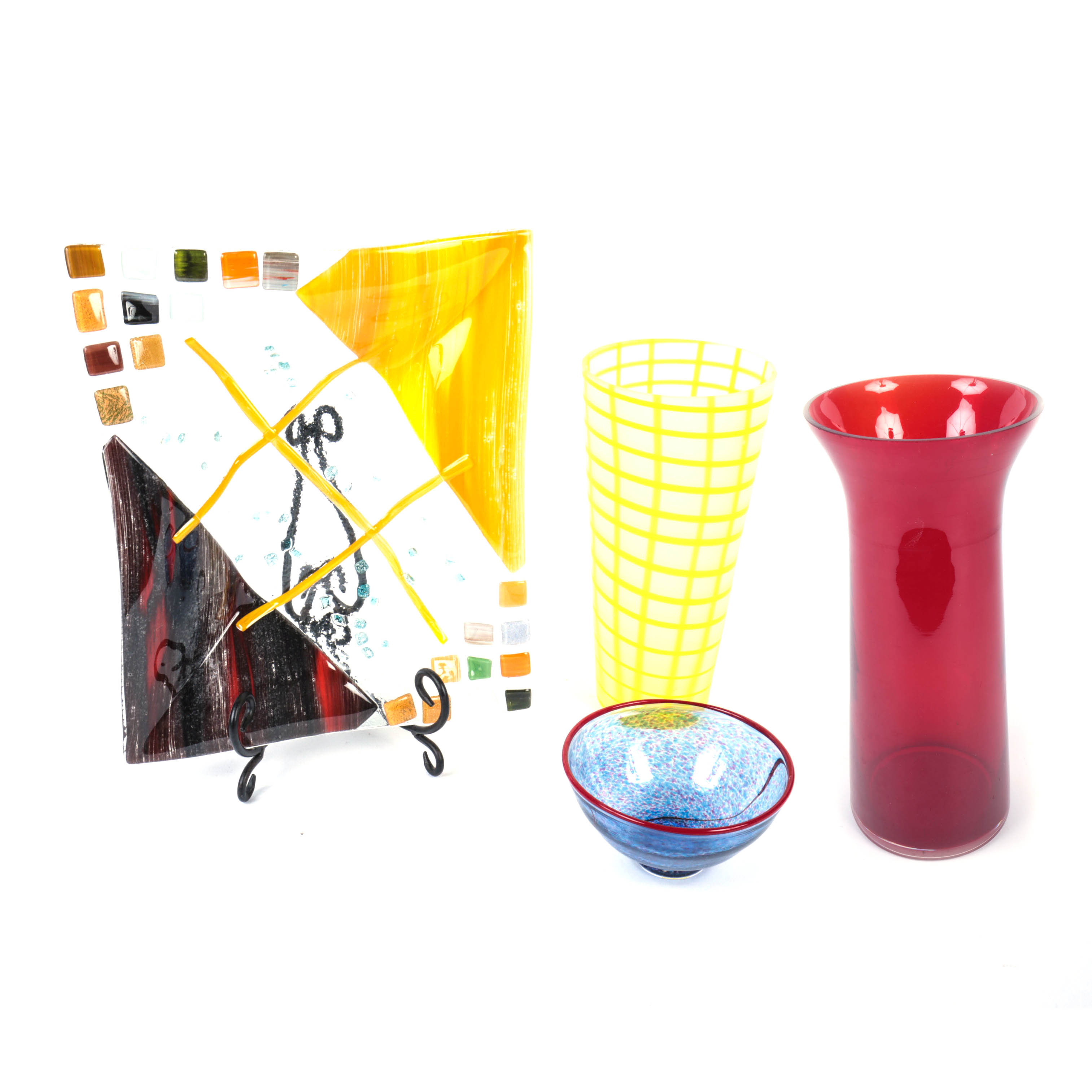 Collection of Colorful Art Glass