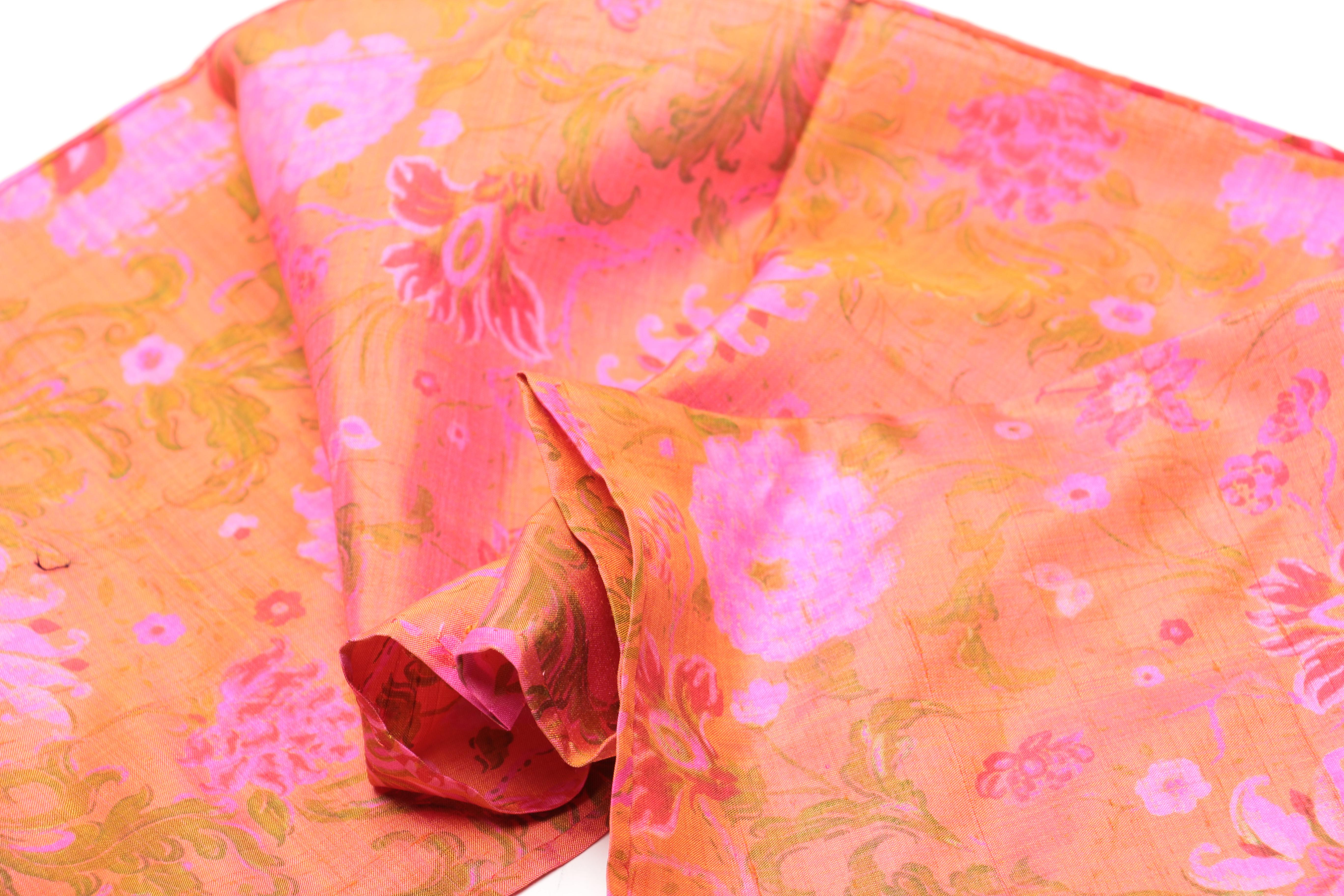 Hand Printed Silk Scarves