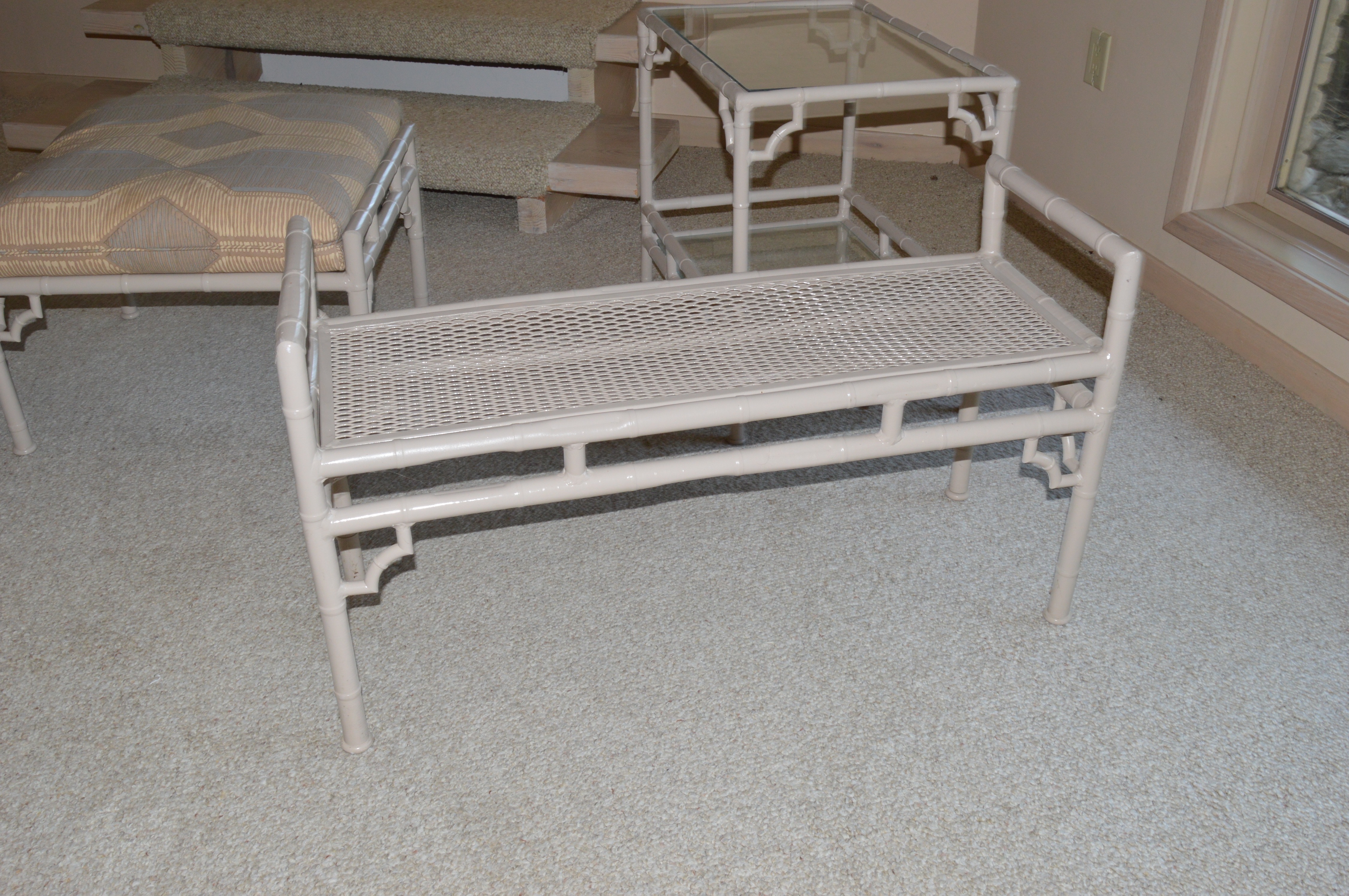 Vintage Faux Bamboo Outdoor Furniture by Meadowcraft