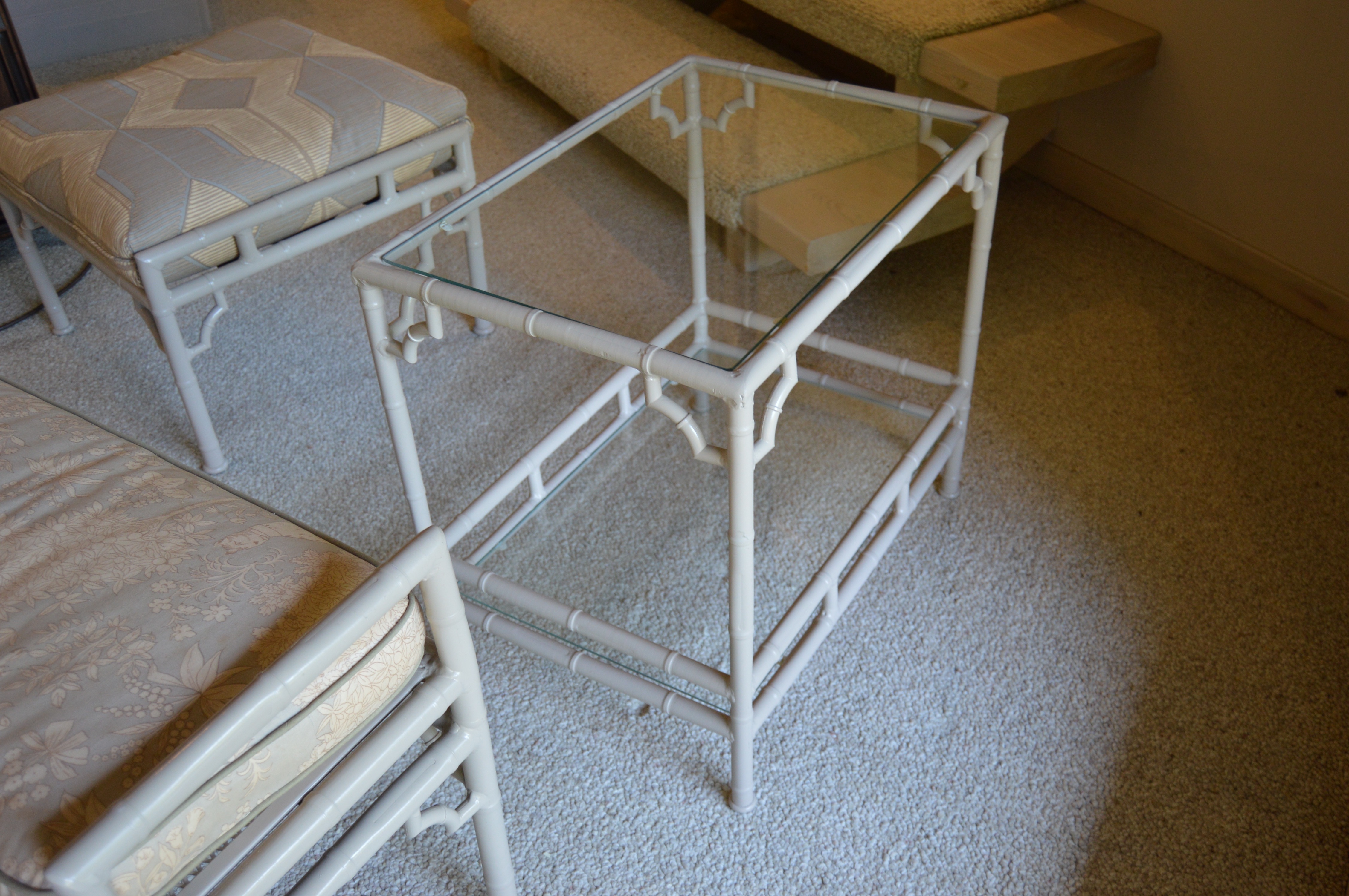 Vintage Faux Bamboo Outdoor Furniture by Meadowcraft