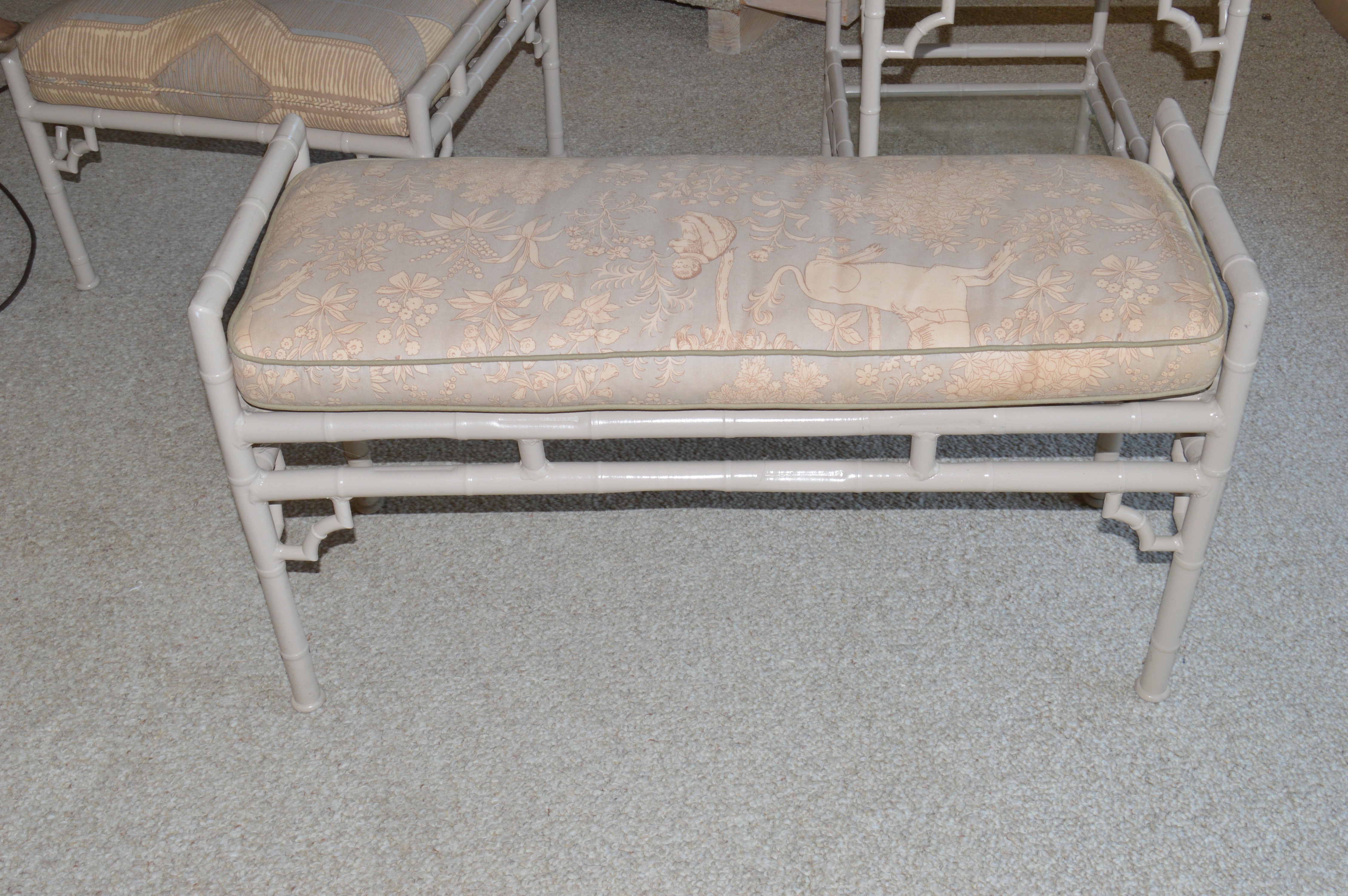 Vintage Faux Bamboo Outdoor Furniture by Meadowcraft