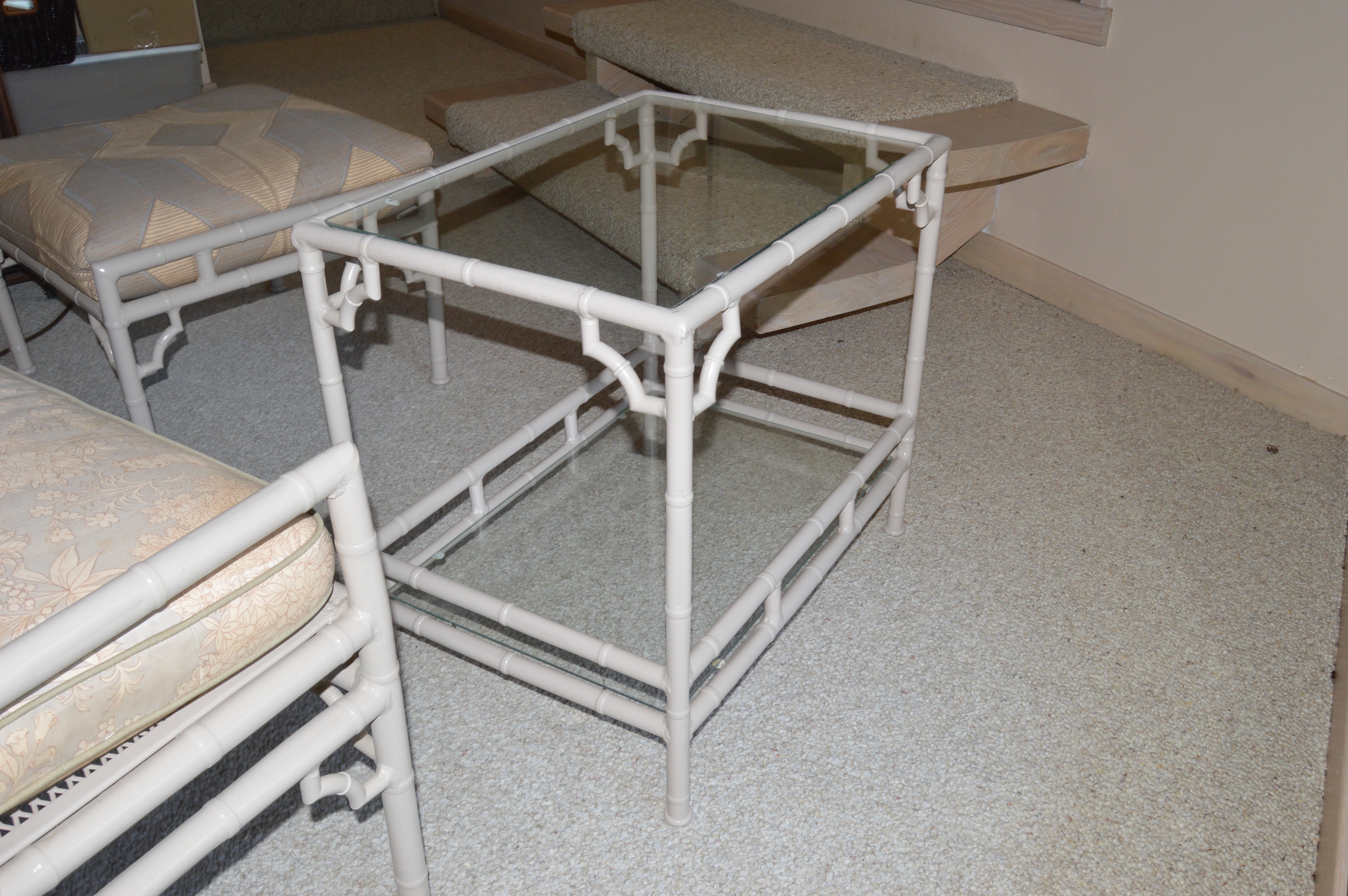 Vintage Faux Bamboo Outdoor Furniture by Meadowcraft