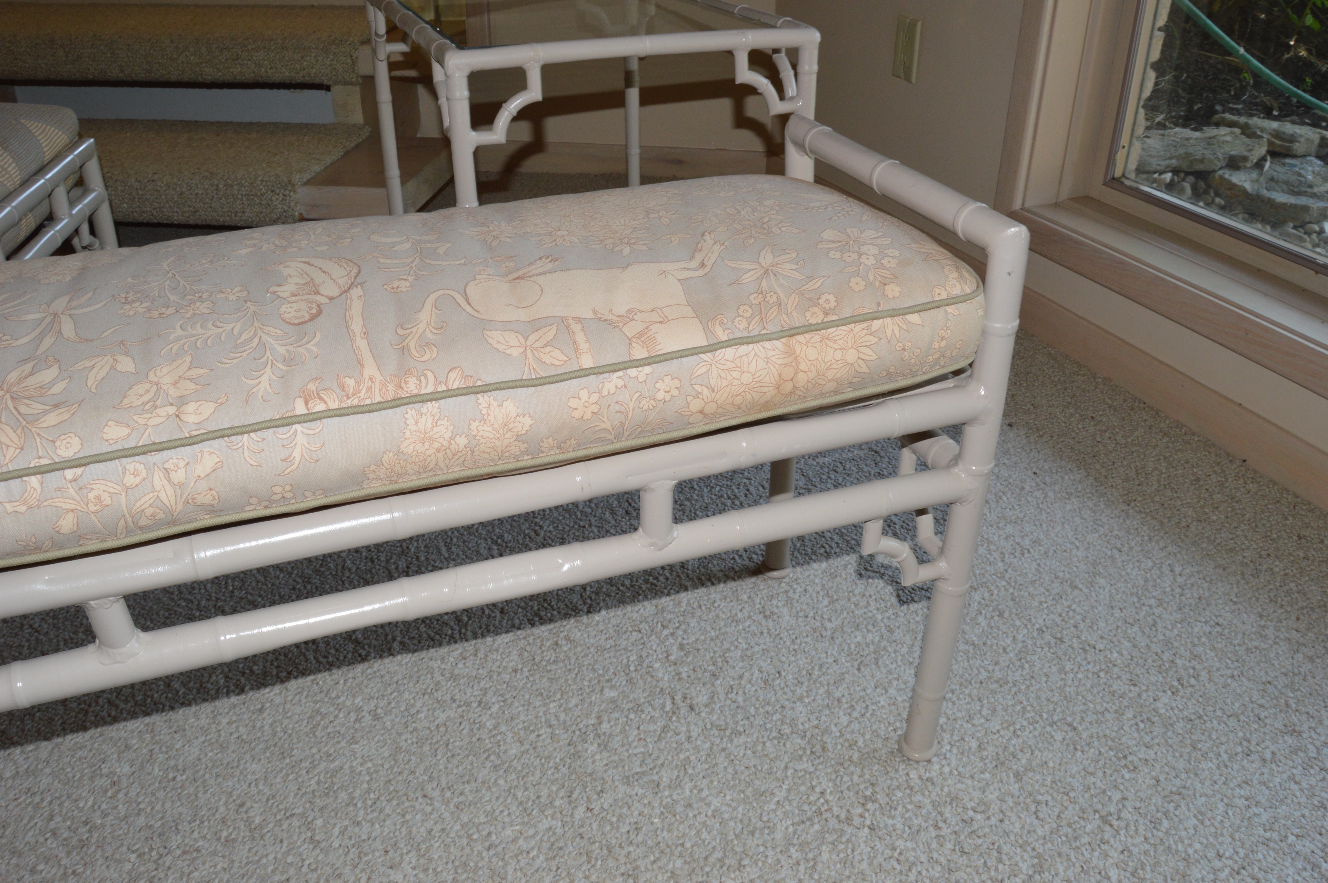 Vintage Faux Bamboo Outdoor Furniture by Meadowcraft