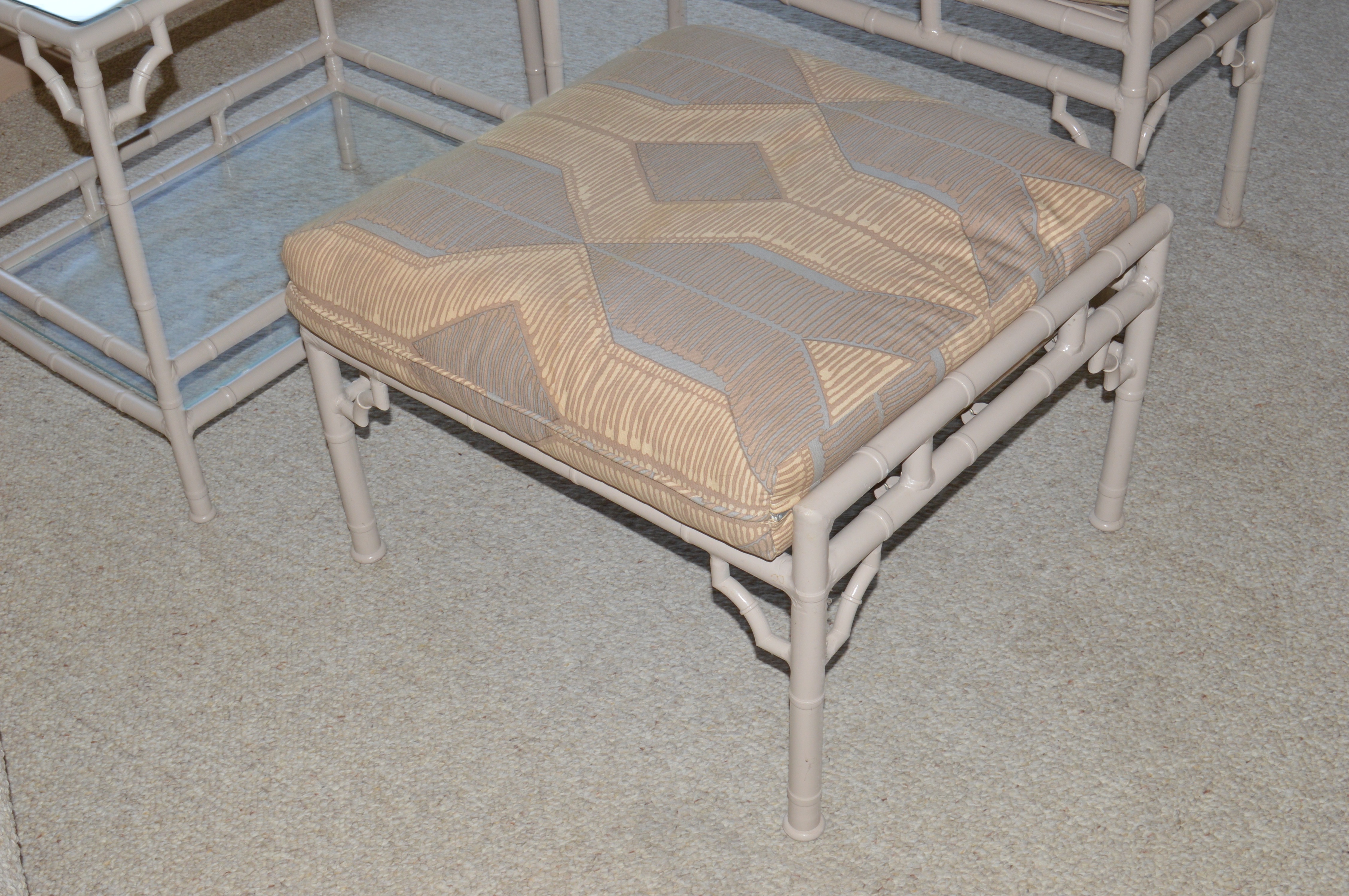 Vintage Faux Bamboo Outdoor Furniture by Meadowcraft