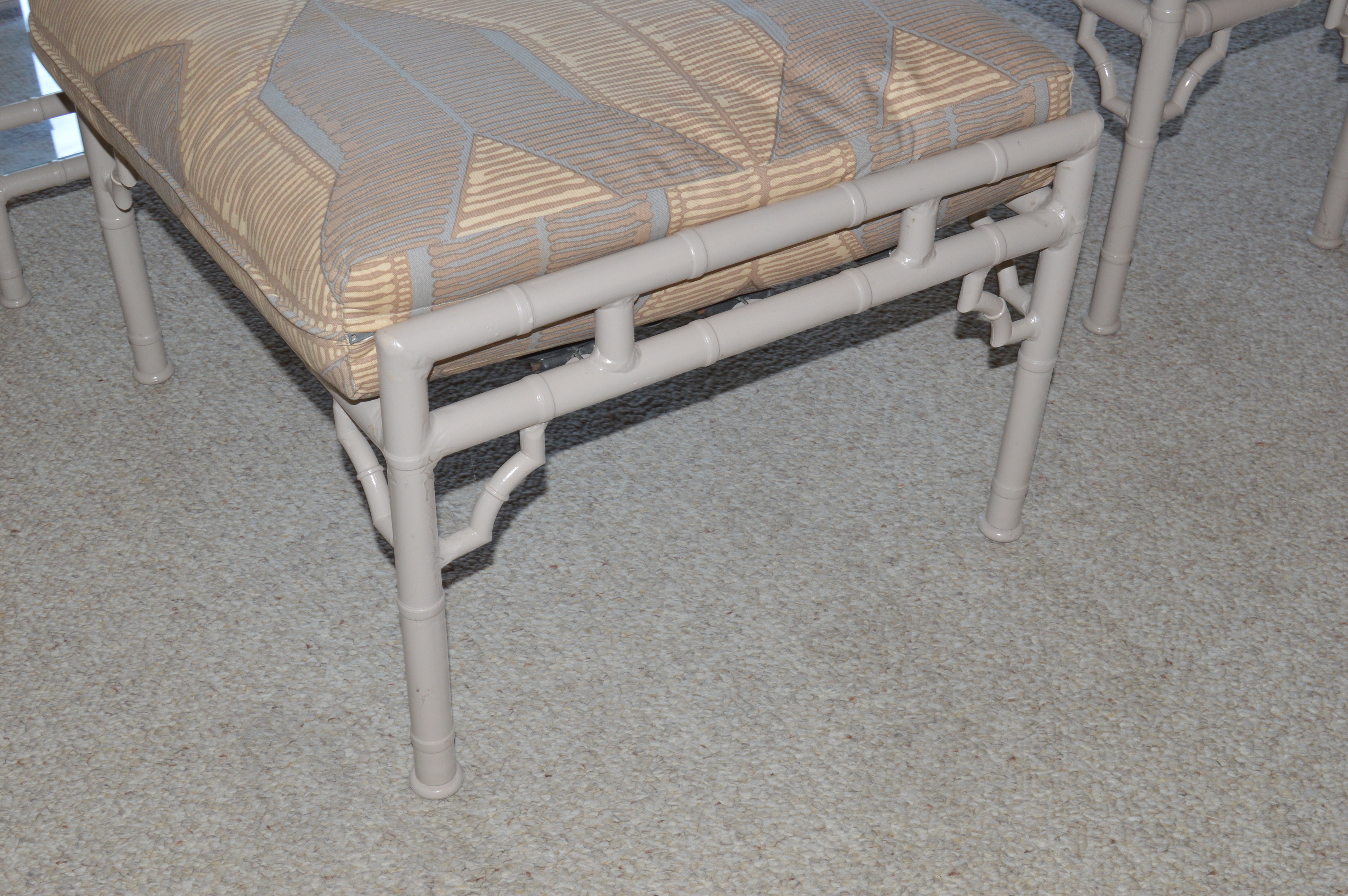 Vintage Faux Bamboo Outdoor Furniture by Meadowcraft