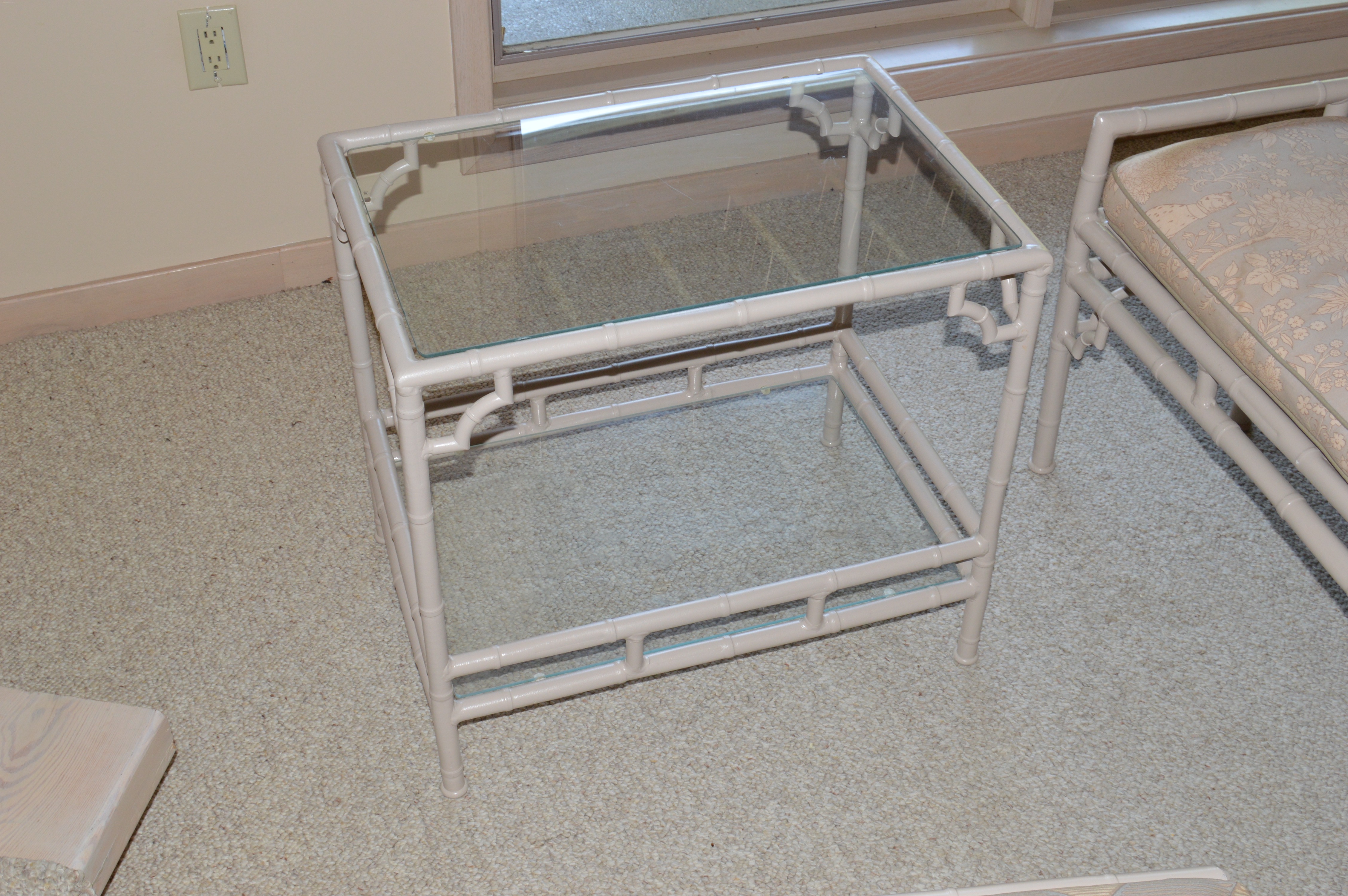 Vintage Faux Bamboo Outdoor Furniture by Meadowcraft