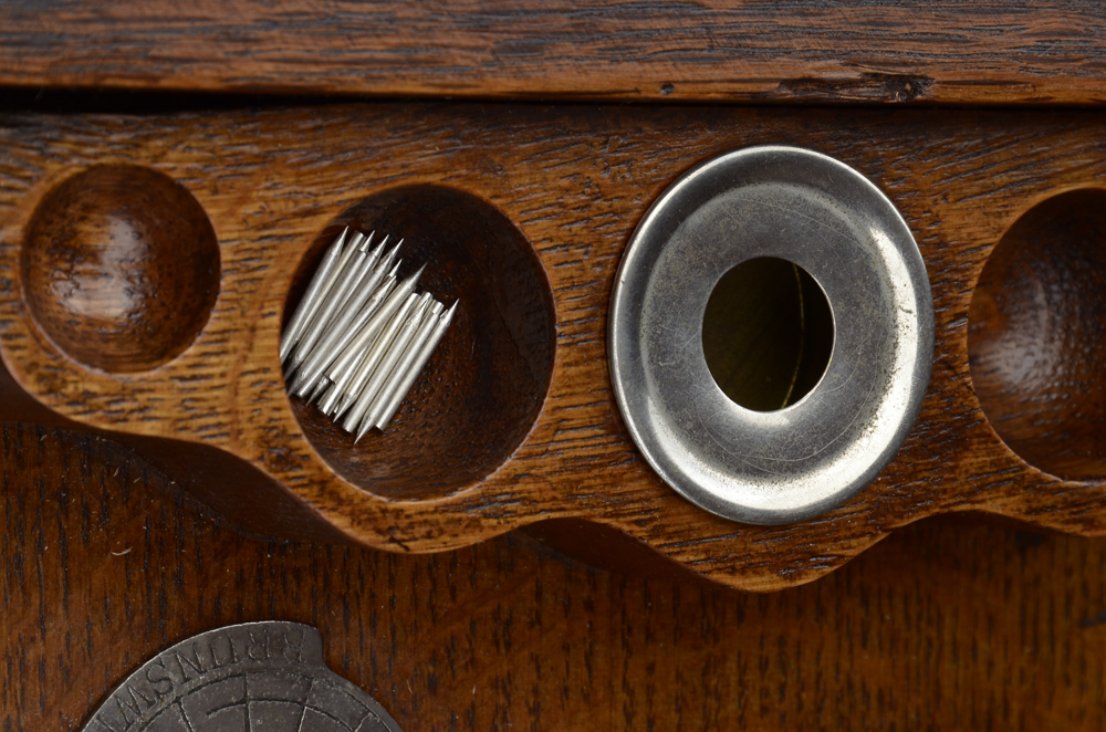 Brunswick Model 210 Oak Phonograph with Records